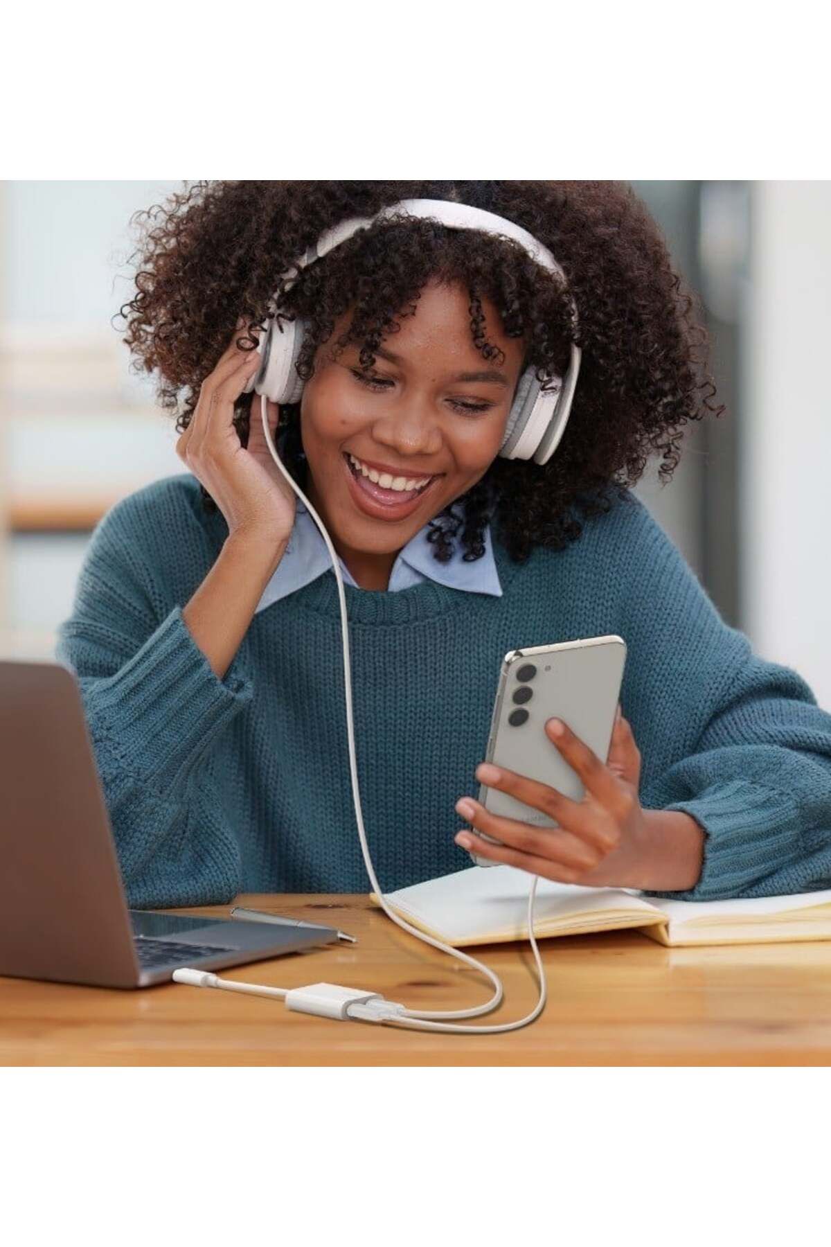 Belkin-Belkin USB-C Audio and Fast Charging Adapter - The Perfect Connection for Your Device - White 4