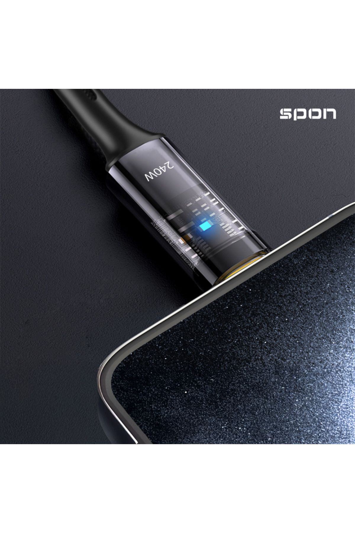 Spon-Smart Charging and Protection Cables - Super Charging and Smart Protection for iPhone 15 and above and Android 220W 6