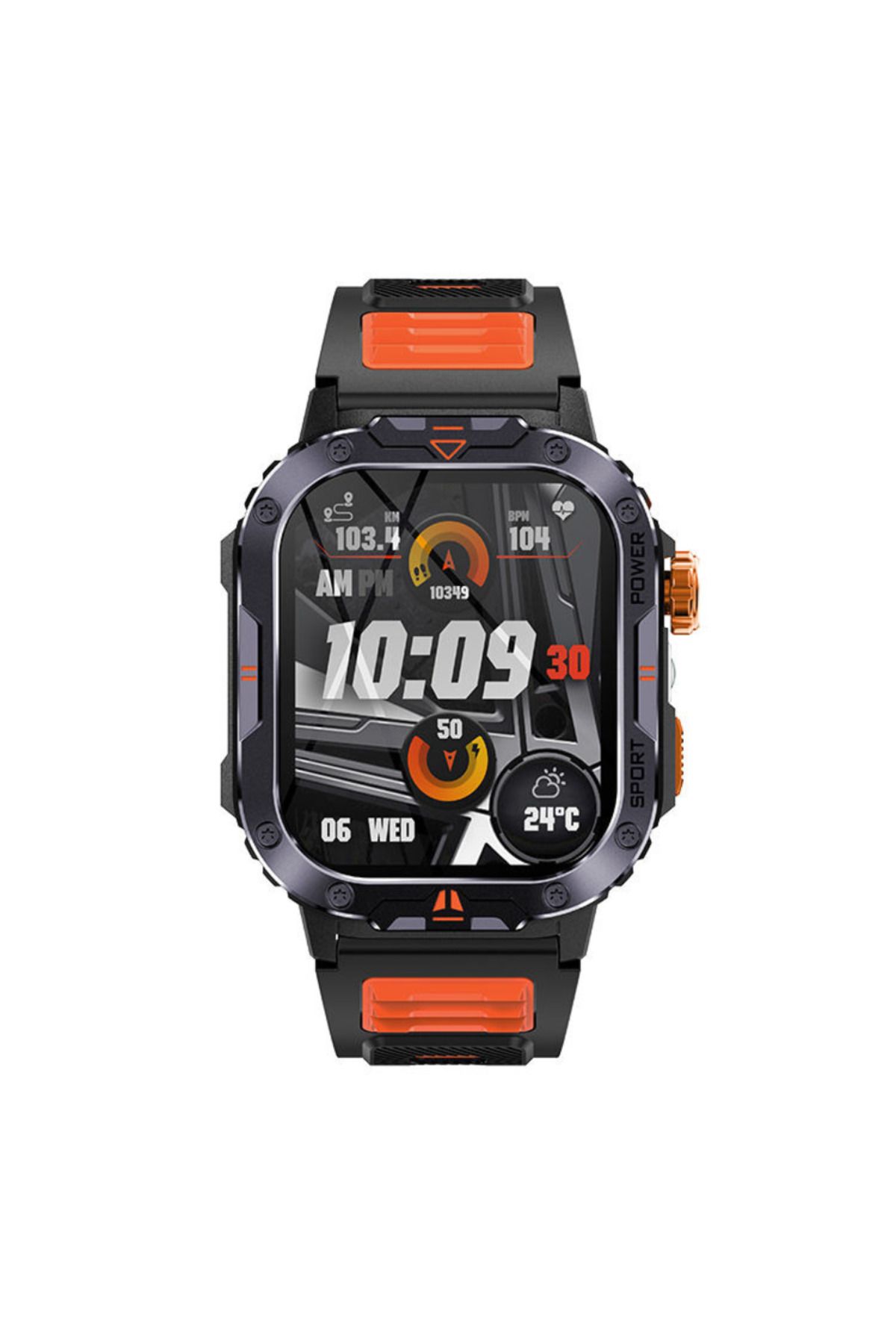 OEM-COOSTAR® CR076 Unisex Smartwatch with HD Display, Bluetooth Calls, Health Monitoring & Waterproof 5