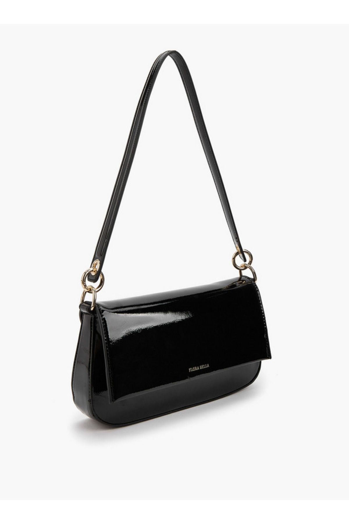 Flora Bella by Shoexpress-Solid Shoulder Bag with Strap Handle and Flap Closure 3