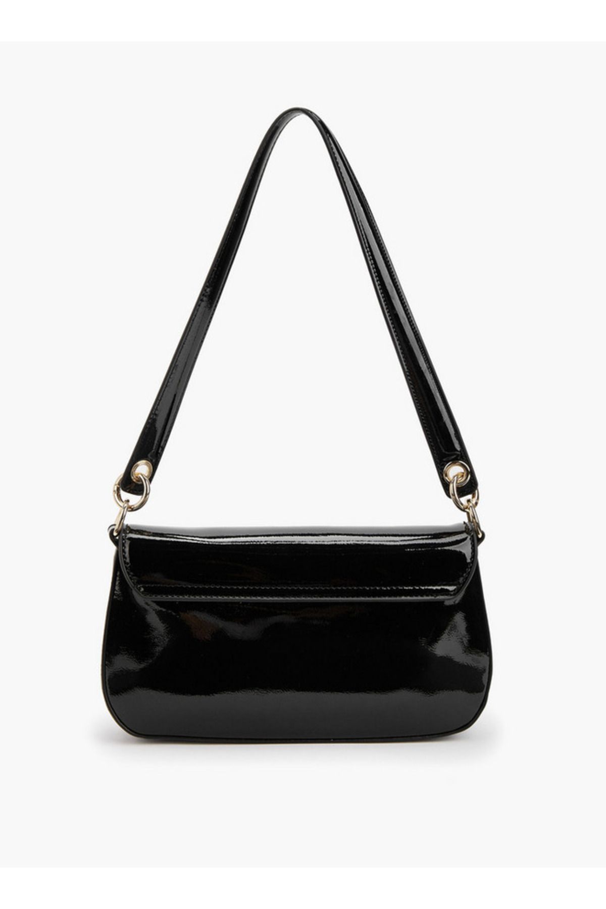 Flora Bella by Shoexpress-Solid Shoulder Bag with Strap Handle and Flap Closure 2
