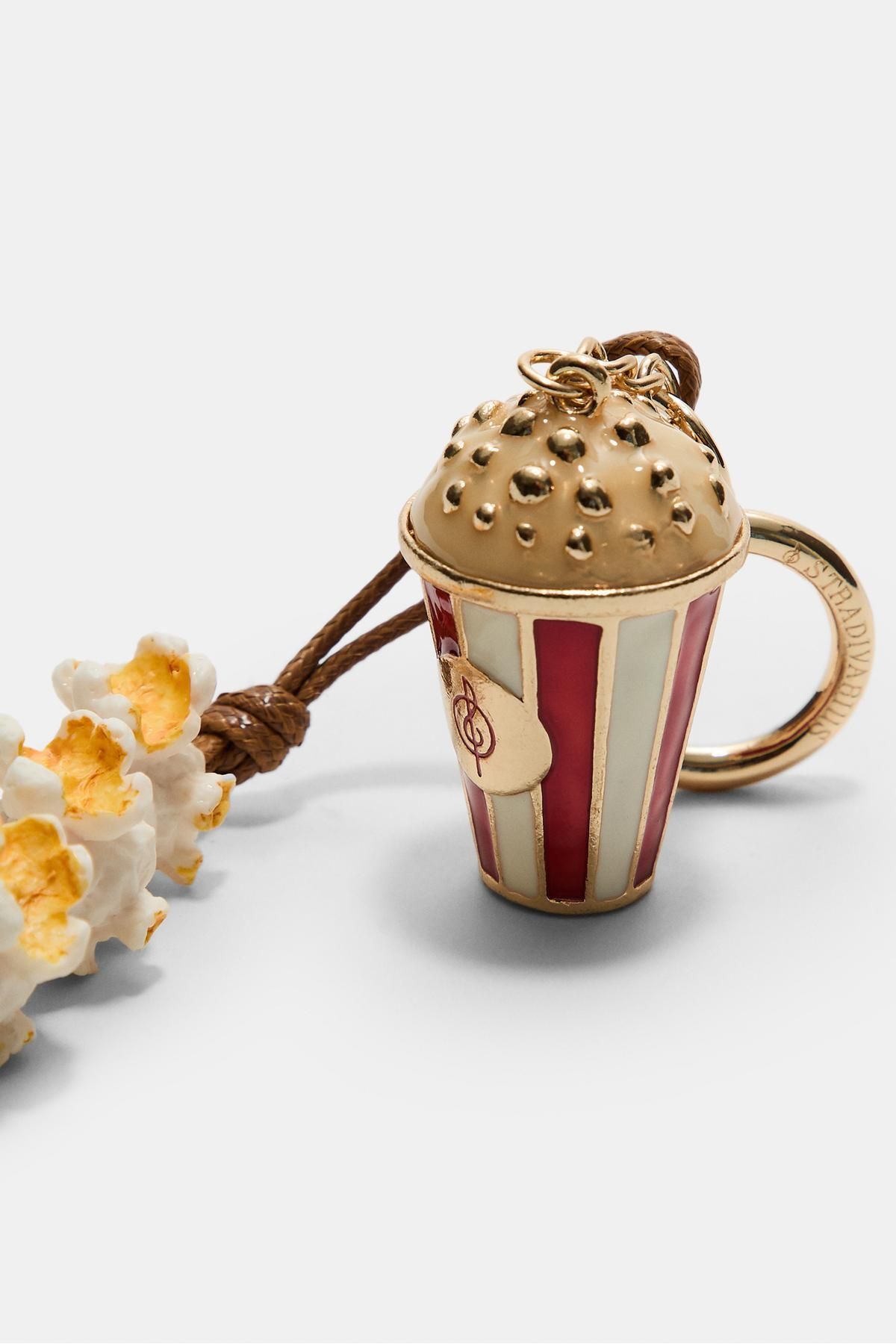 Stradivarius-Popcorn charm key ring 5
