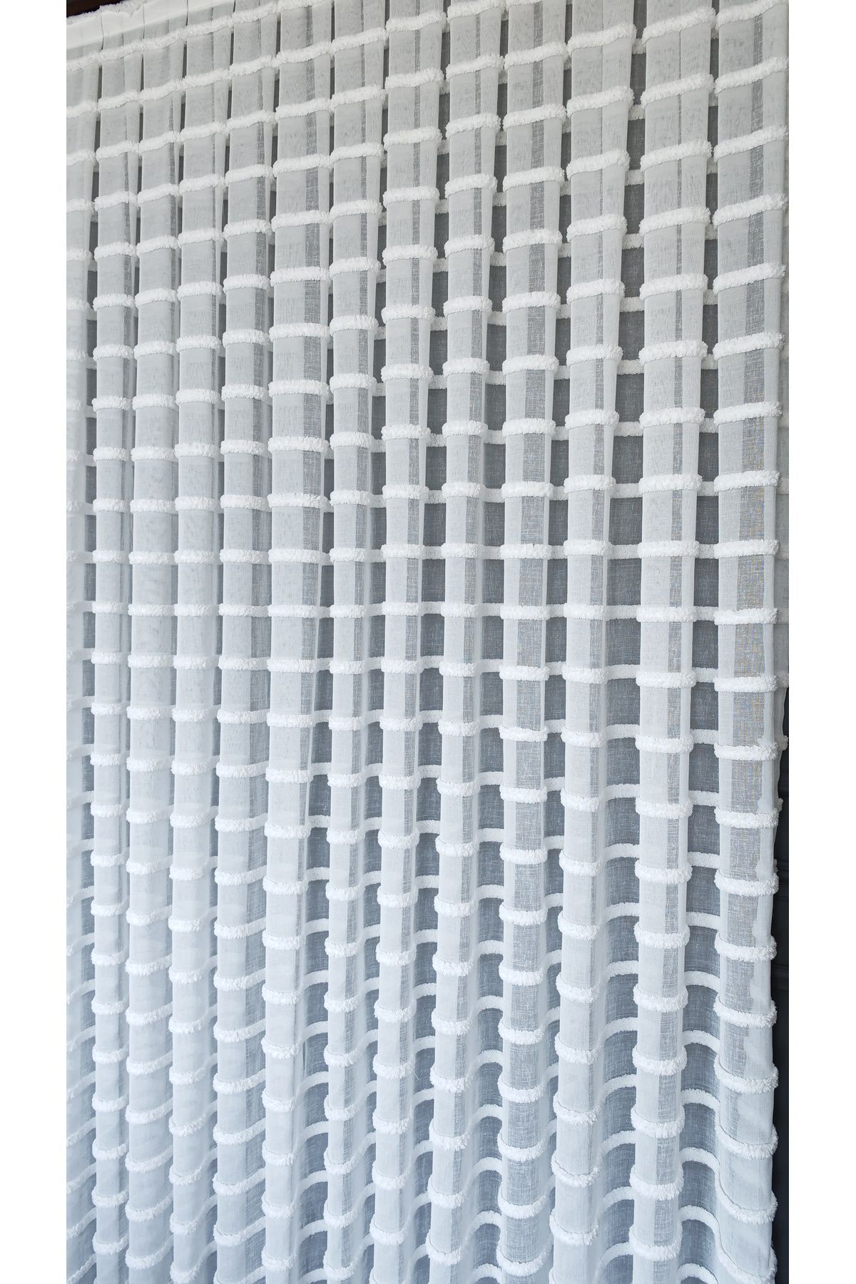 Yuka-Ecru Linen Tulle Curtain with Beard 1/3 Tight Pleats No Wrinkle Ironing Not Asking for Pleated Skirt Suitable for Any Room 7
