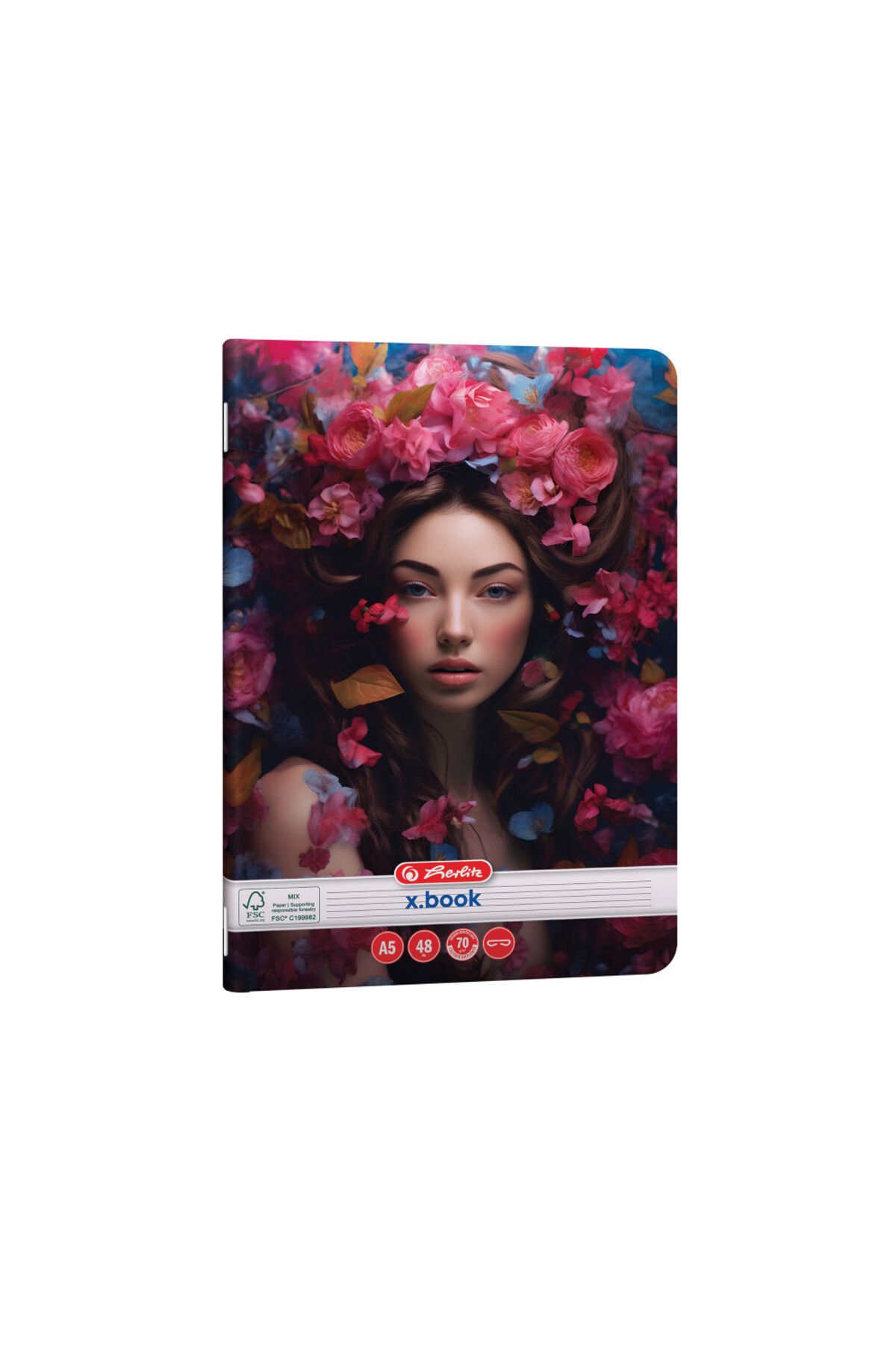Herlitz-Caiet A5, 48 de coli, Dictando, 70 g/m², Design Frumusețe 3