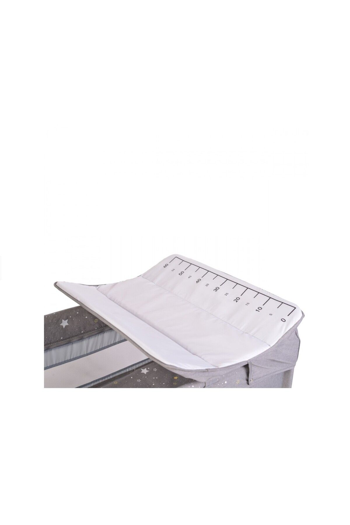 Cangaroo-Folding crib with 2 levels, changing table and carousel Once upon a time L3 Grey 4
