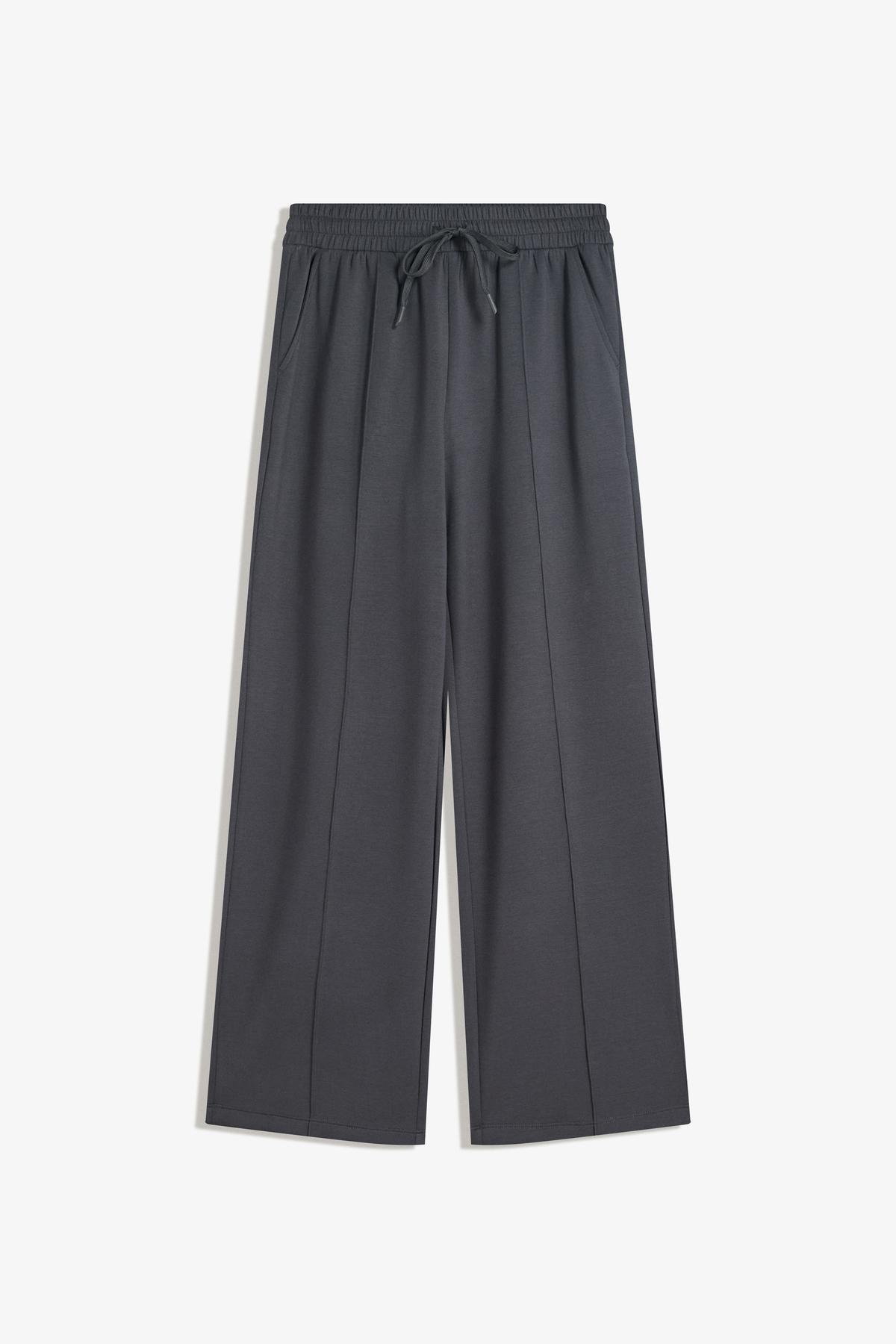 Bershka  Yumuşak wide leg pantolon - Görsel 2