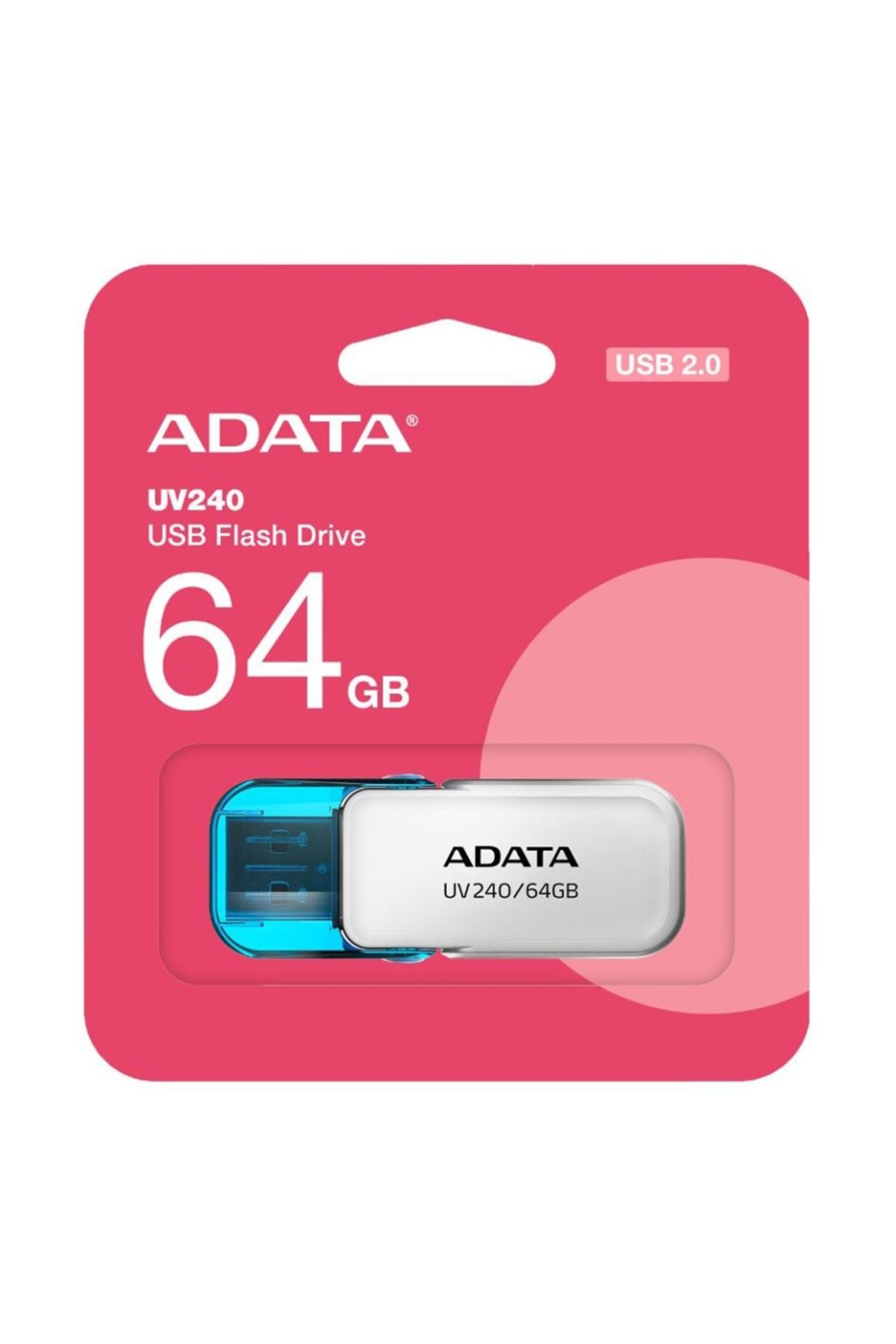 Adata-Stick USB UV240, 64G, USB 2.0, Capac rabatabil, Alb 7