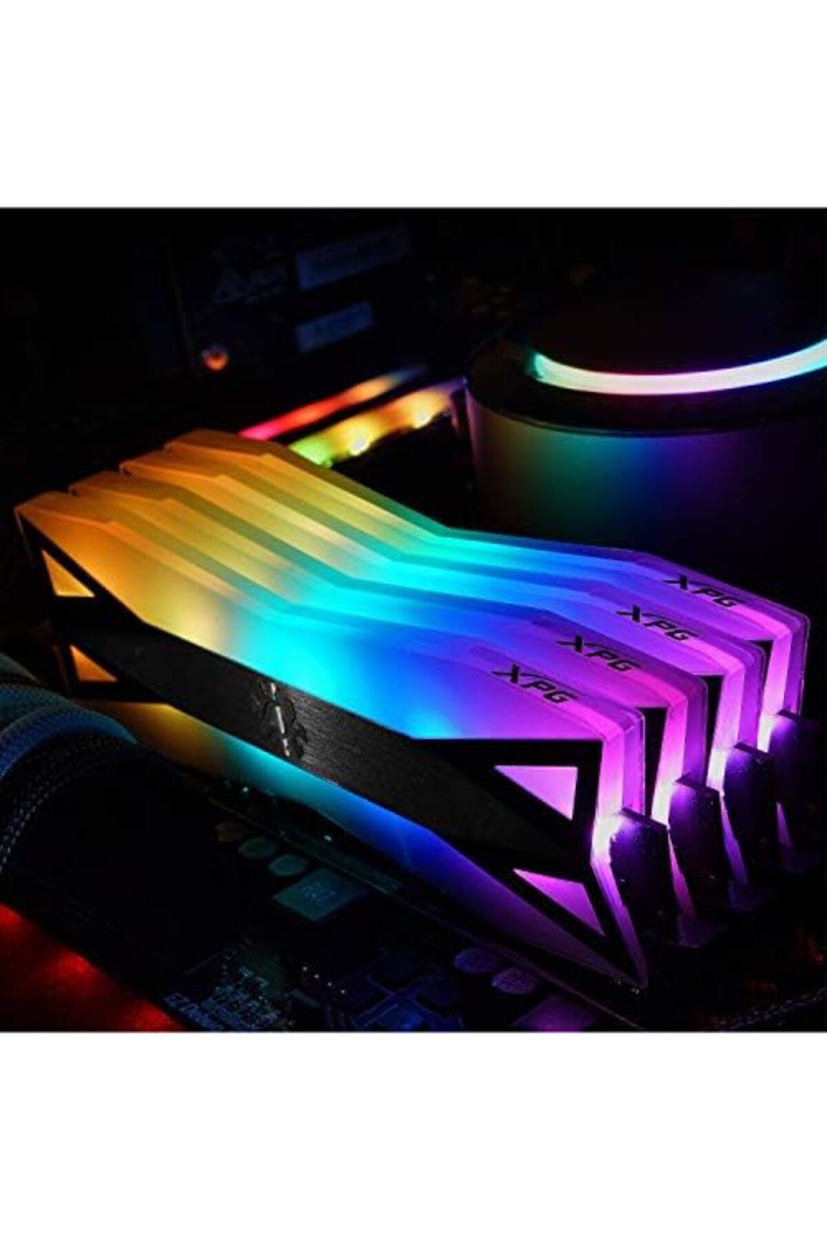 XPG-Desktop Computer Memory DDR4 D60G 16GB 2x8 with RGB Lighting 3600MHz PC4-28800 CL18-22-22 5