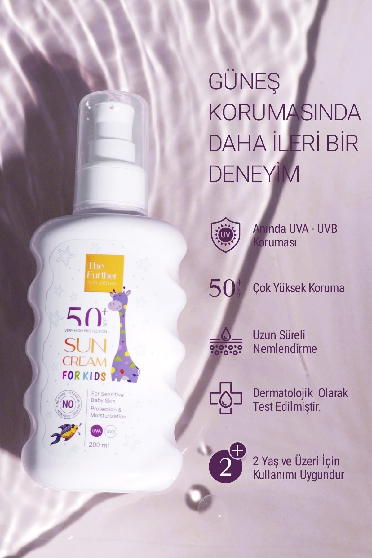 The Further SPF 50+ Faktör Çocuk Güneş Koruyucu Losyon 200 ml fotoğrafı 5 (önizleme)