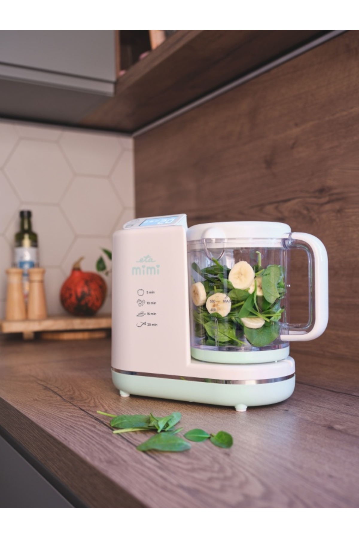 ETA-6 in 1 baby steamer MIMI 4306 90000, 700 W, 2 speed settings, 0.9 liters, BPA-free tritan, LCD 14
