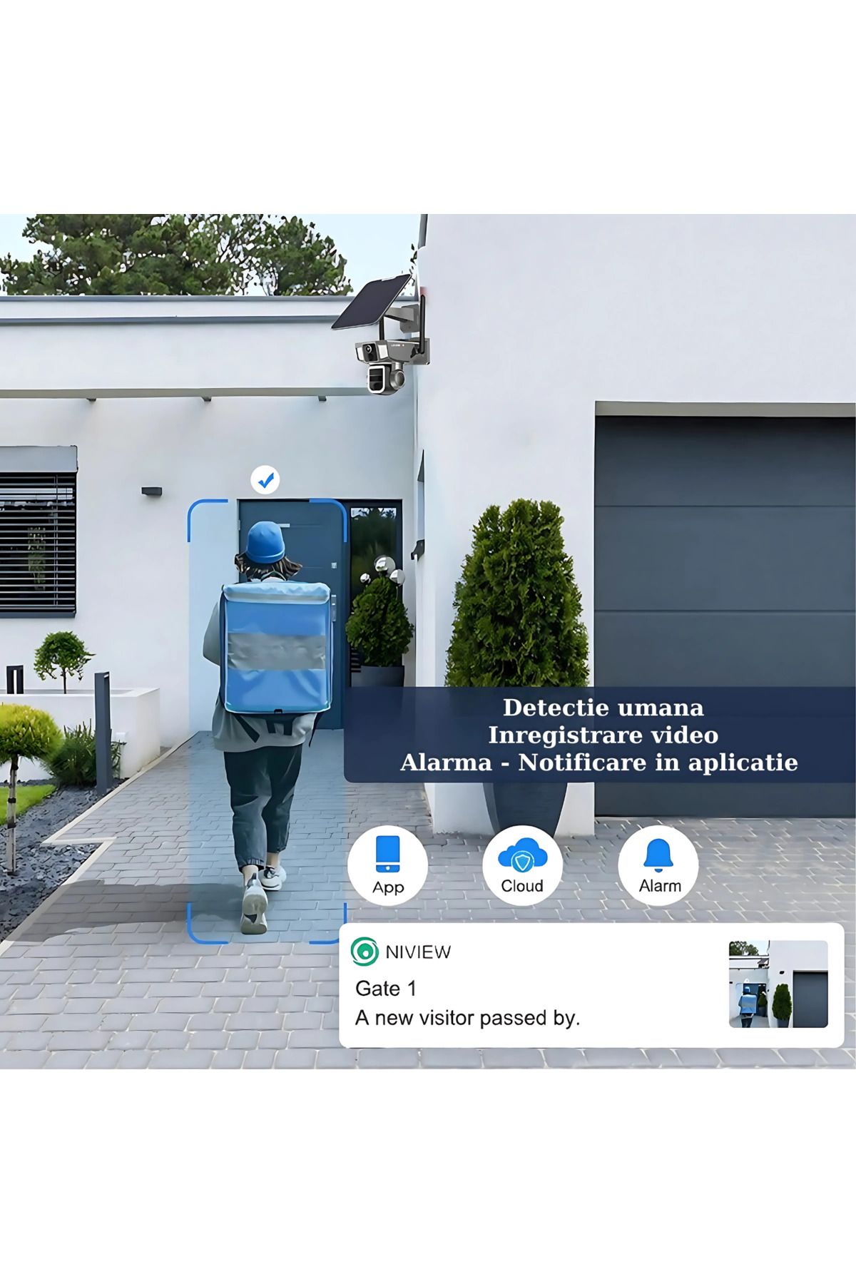 RaSteff-Ultra HD Surveillance Camera, Wi-Fi or 4G SIM Connection, 10X Zoom, Solar Panel, Motion Detection 4