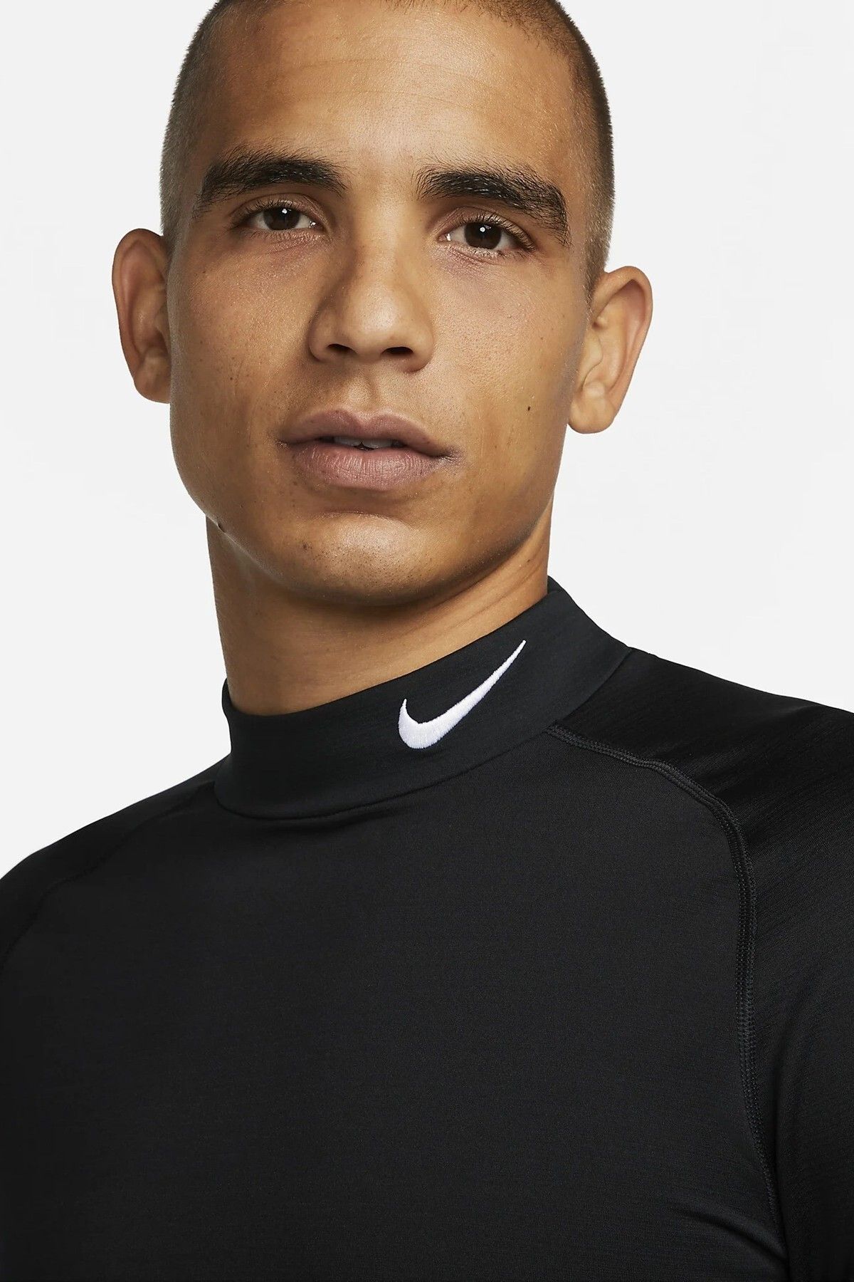 Nike-Dri Fit Performance Warm Mock Slim Fit Φούτερ Ανδρικό φούτερ προπόνησης για τρέξιμο μαύρο 4