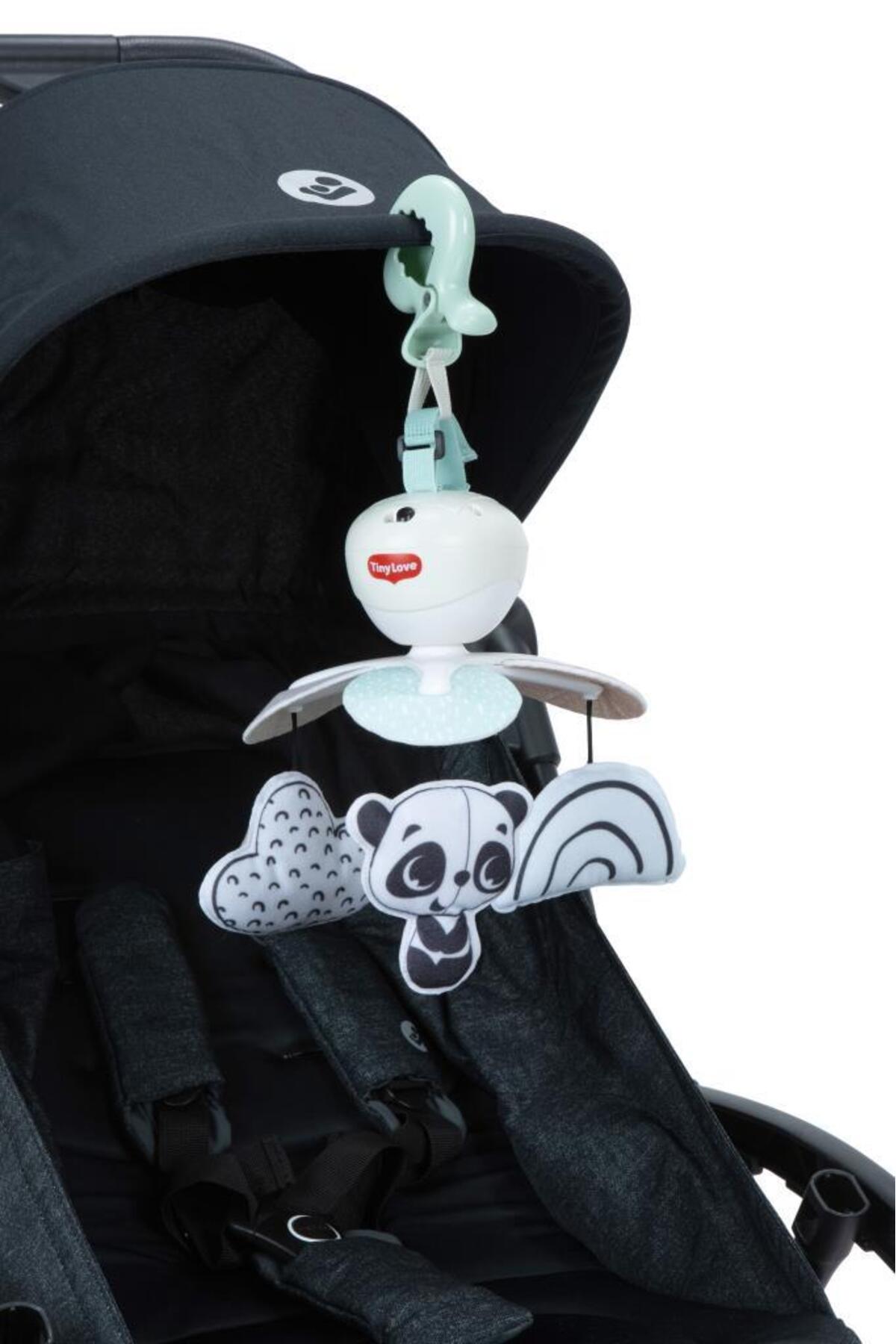 Tiny Love 0-3 Yaş Müzikli Sevimli Panda Dönence Beşik ve Bebek Arabası Oyuncağı (Black & White) fotoğrafı 5 (önizleme)
