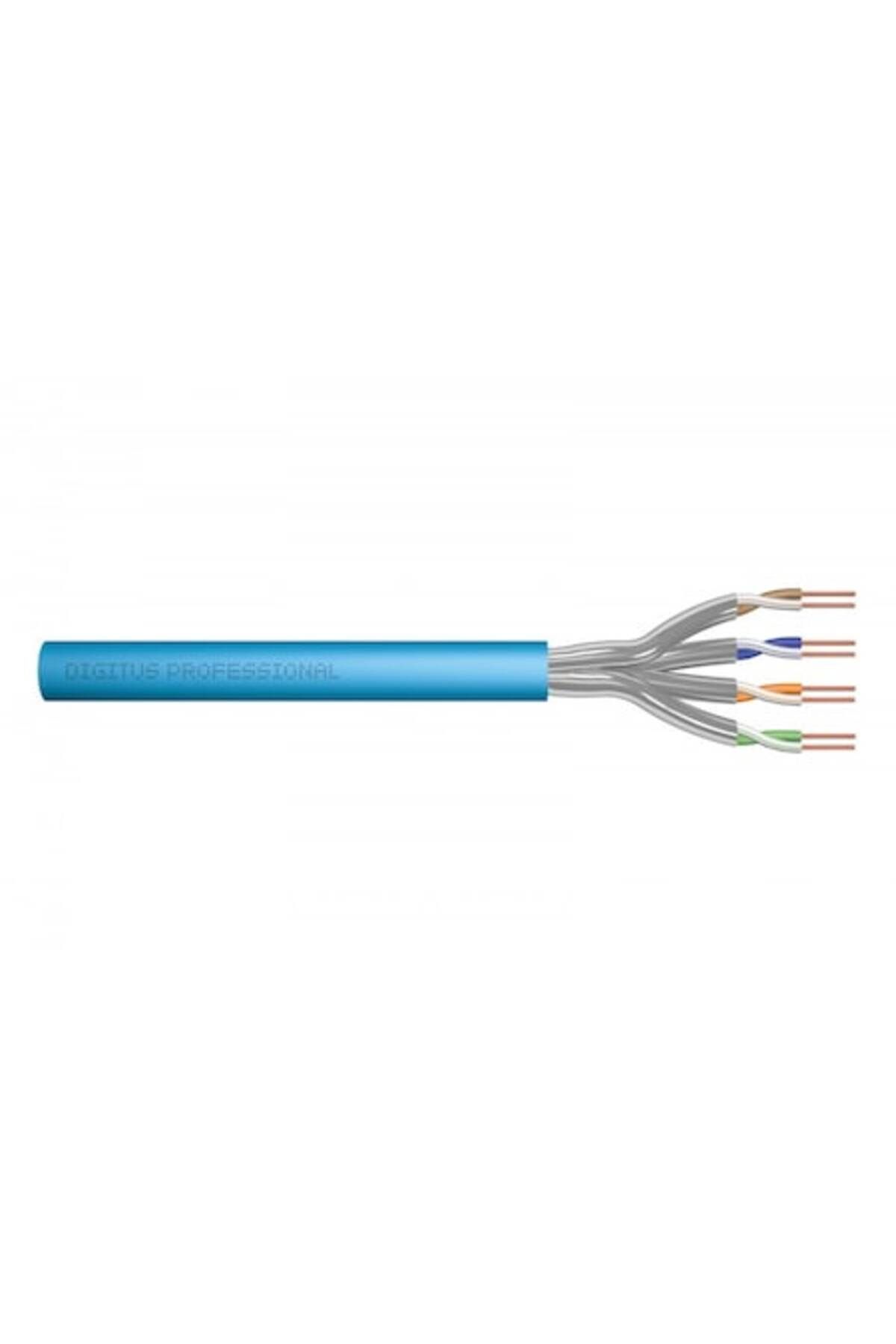 Digitus-Cablu de instalare Cat.6A S/FTP 100m, fir solid AWG 23/1, albastru 1