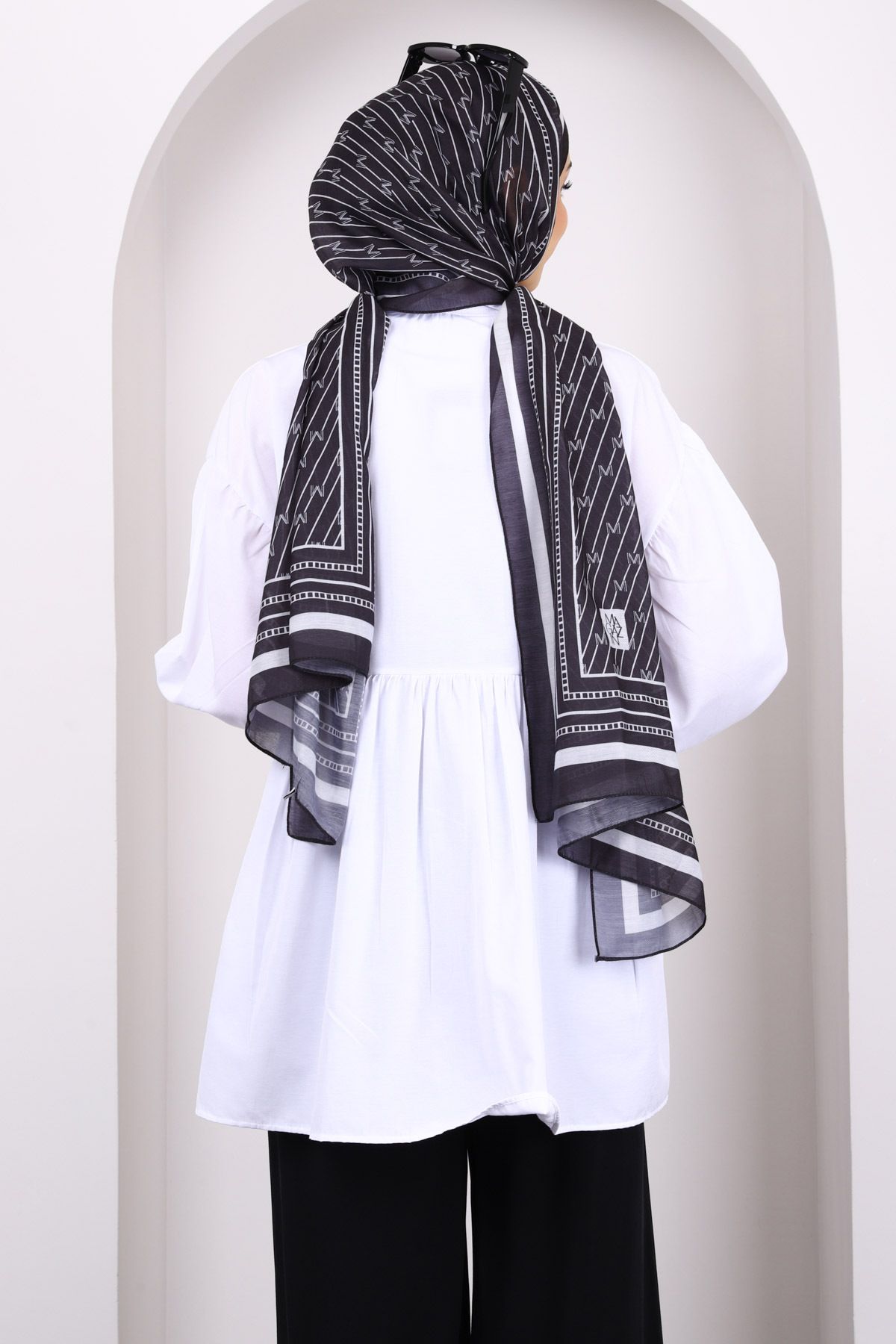 İmajButik-Ecru Sleeve Elastic Front Buttoned Tunic 4