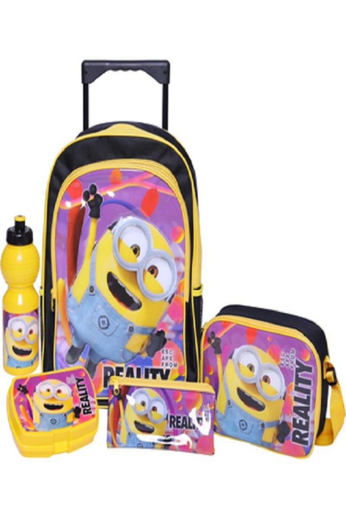 Universal Studios-Minions 5-in-1 Value Set Trolley Bag with Accessory 1
