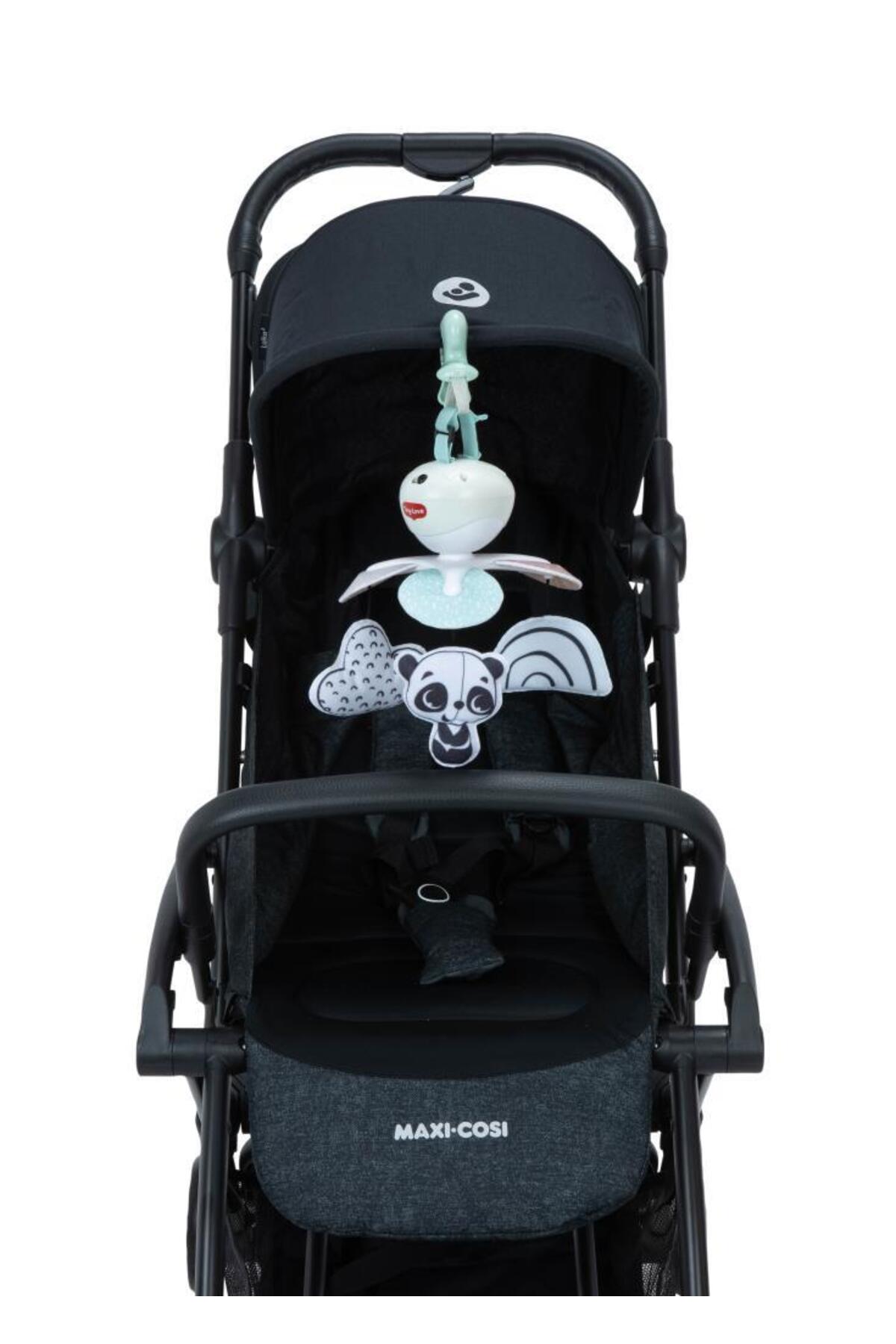 Tiny Love 0-3 Yaş Müzikli Sevimli Panda Dönence Beşik ve Bebek Arabası Oyuncağı (Black & White) fotoğrafı 4 (önizleme)