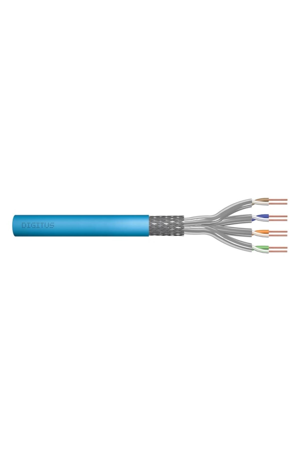 Digitus-Cablu de instalare Cat.6A S/FTP 100m, fir solid AWG 23/1, albastru 3