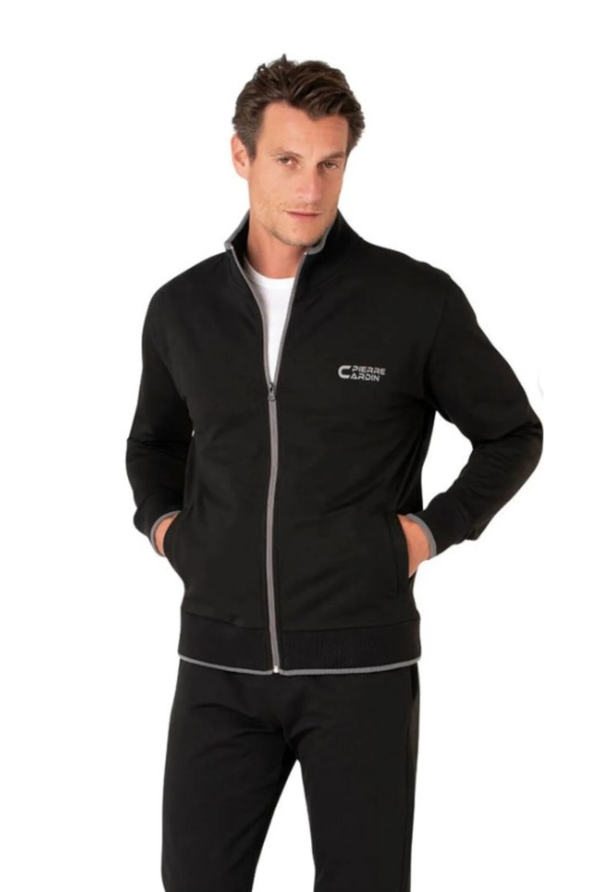 ست گرمکن ورزشی مردانه راسته فاق نرمال آستین بلند | پیر کاردین Pierre Cardin TYC50E320A81FECA0FD71B700 - تصویر 2