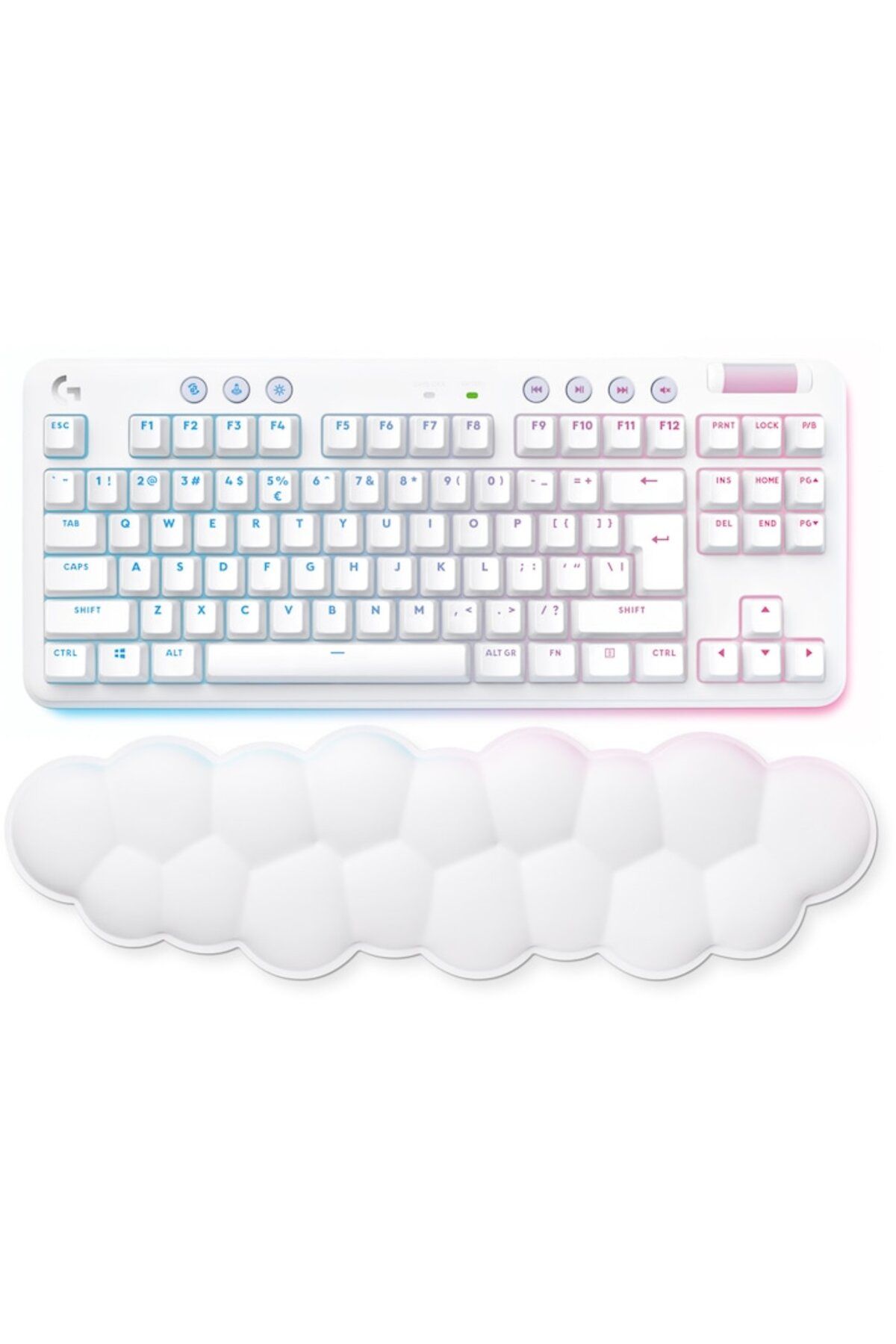logitech-G715 Mechanical Gaming Keyboard, Wireless, RGB Lighting, US INT'L Layout, GX Red Switch, Wh 2