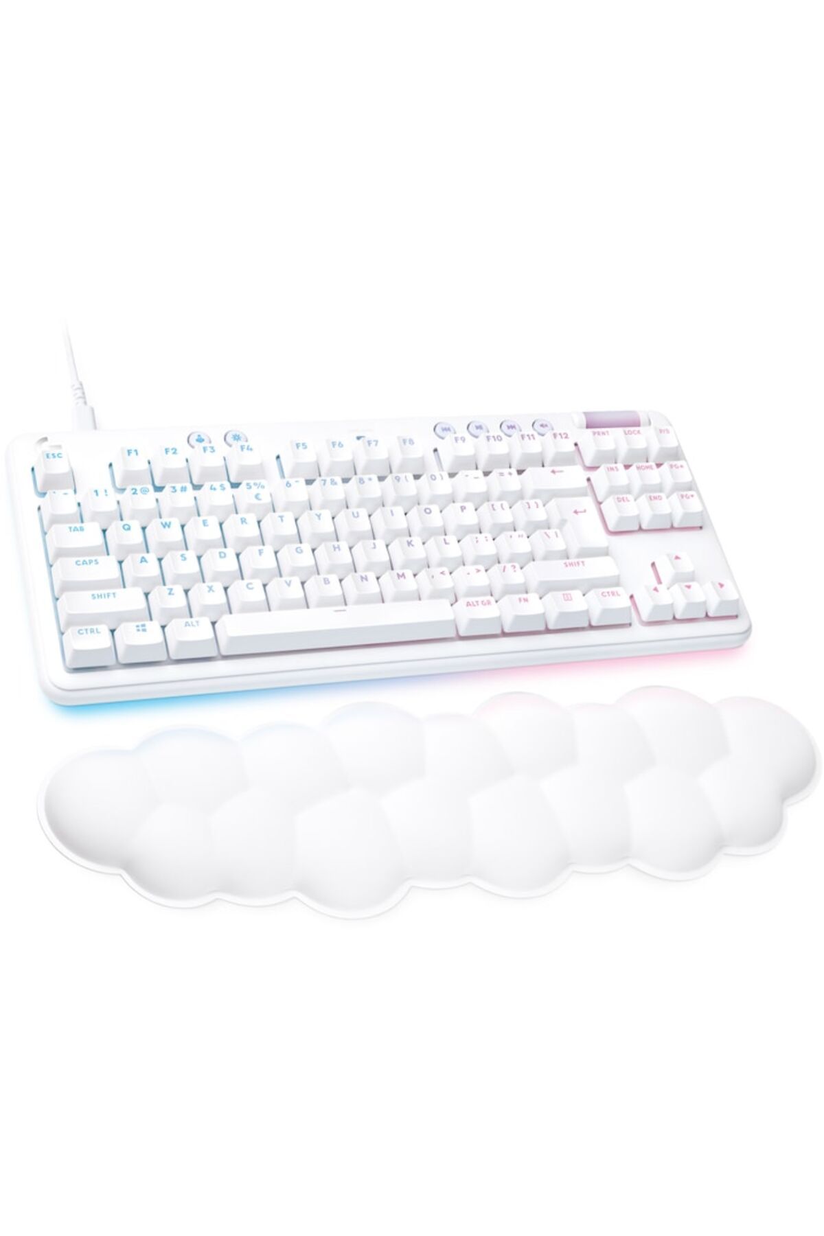 logitech-G713 Gaming Mechanical Keyboard with RGB Lighting, US INT'L Layout, White 3