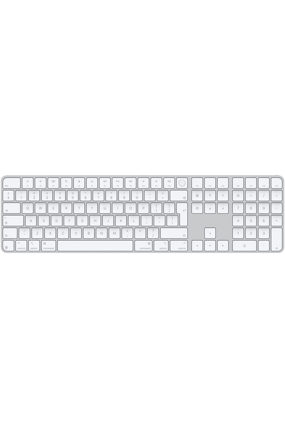 Apple-Magic Keyboard (2024) with Touch ID and Numeric Keypad, RO KB, White 4