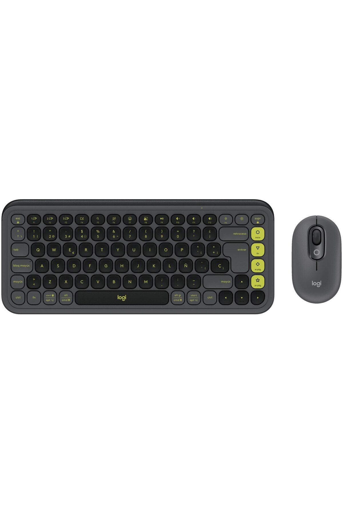logitech-Kit Tastatură + Mouse Wireless POP ICON COMBO, Bluetooth, EasySwitch, Grafit 4