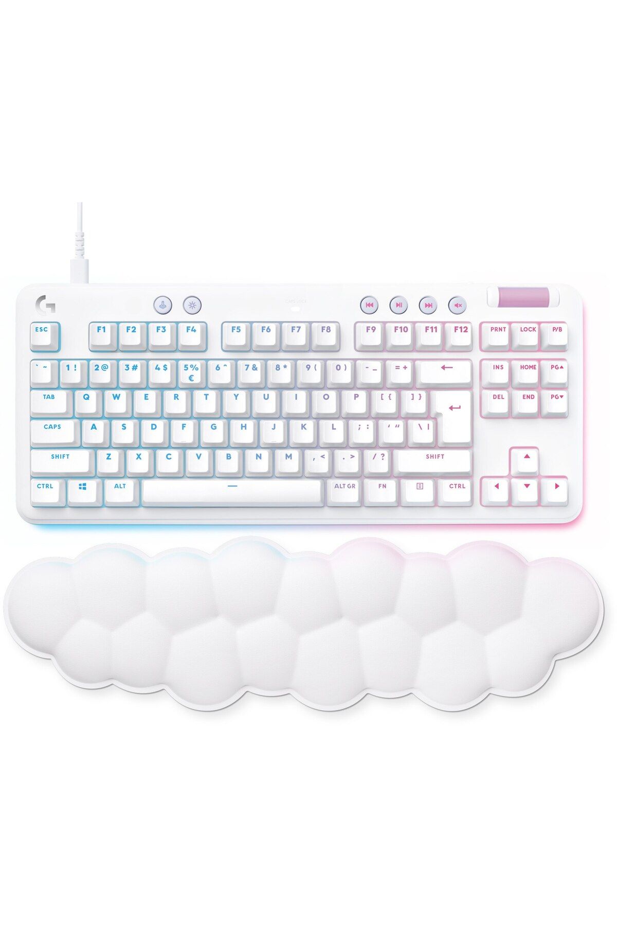 logitech-G713 Gaming Mechanical Keyboard with RGB Lighting, US INT'L Layout, White 4