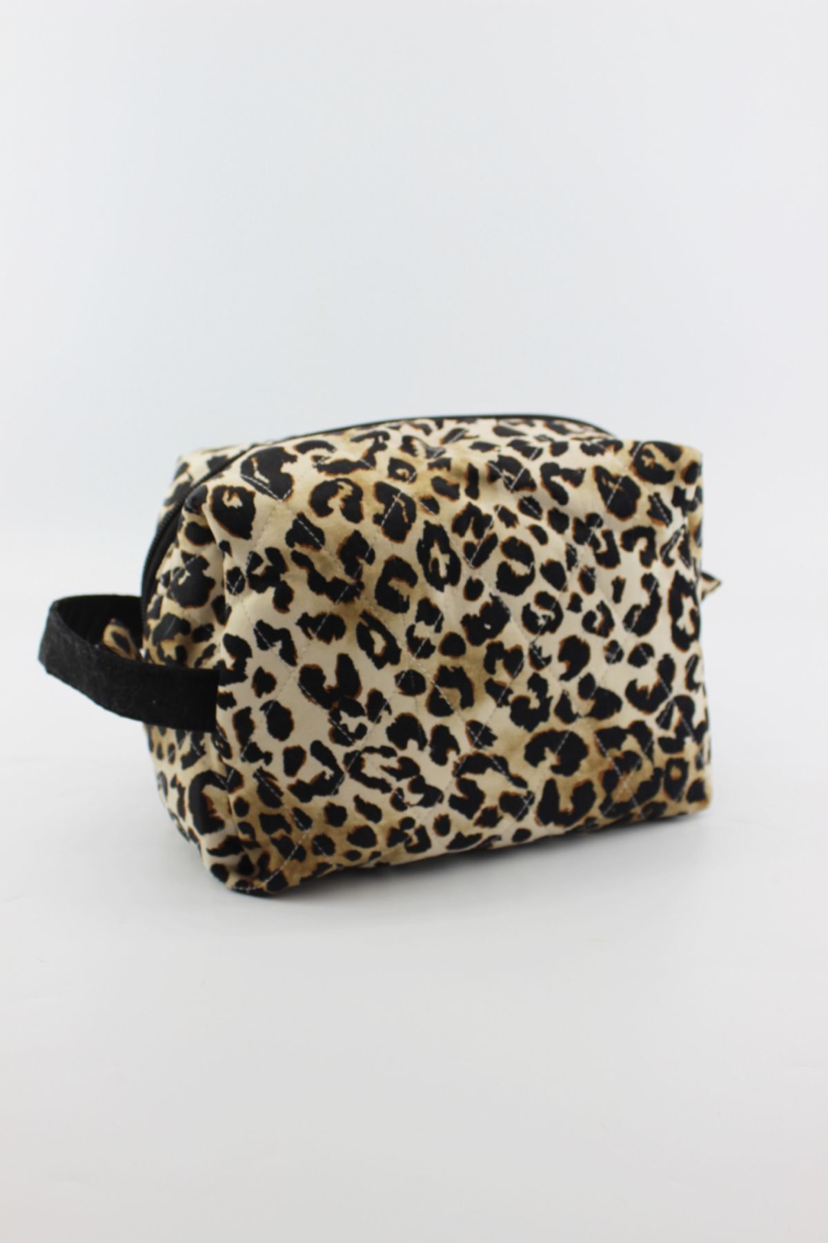 İLKYAZ-Leopard Pattern Multifunction Latte Hand Wallet 1