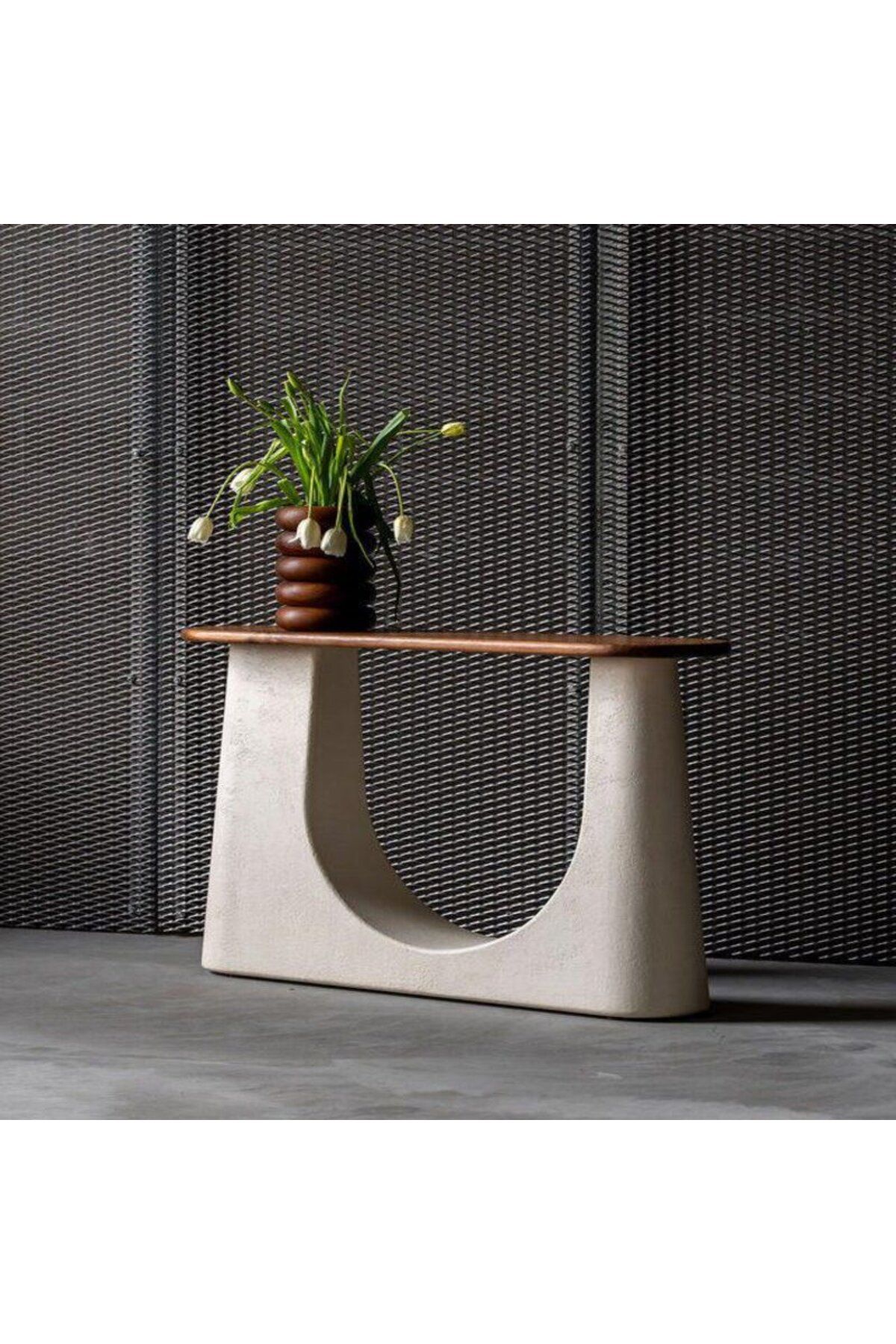 ket furniture-طاولة كونسول "قوس", بتصميم معماري أنيق يجمع بين الصلابة والبساطة 1