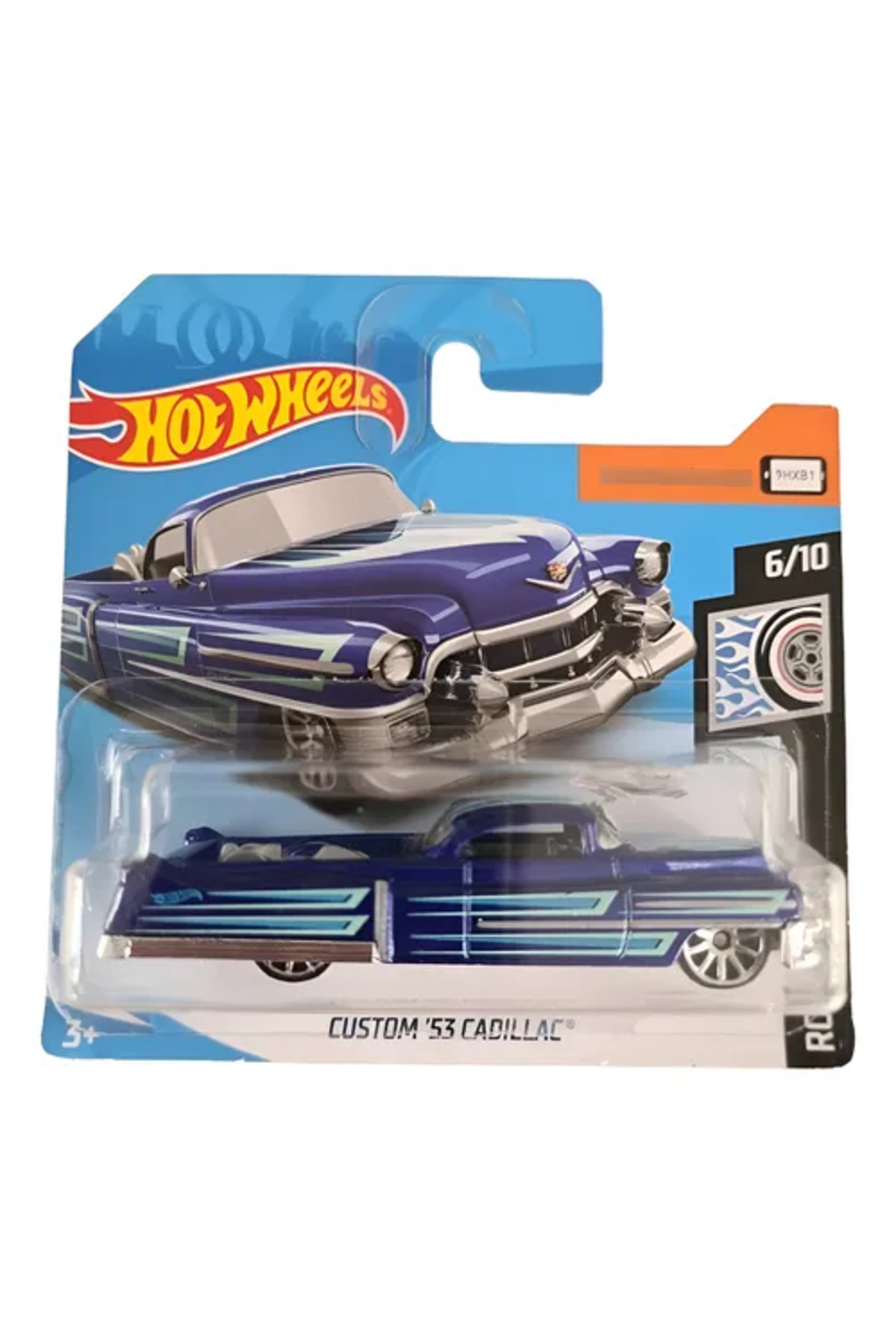 Masinuta Hot Wheels, Custom '53 Cadillac, Colectia 2019, Albastru, 1:64