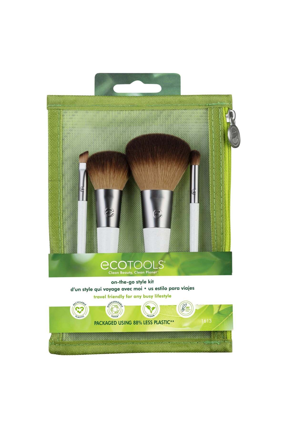 Ecotools-مجموعة فرش مكياج سهلة الاستخدام 2