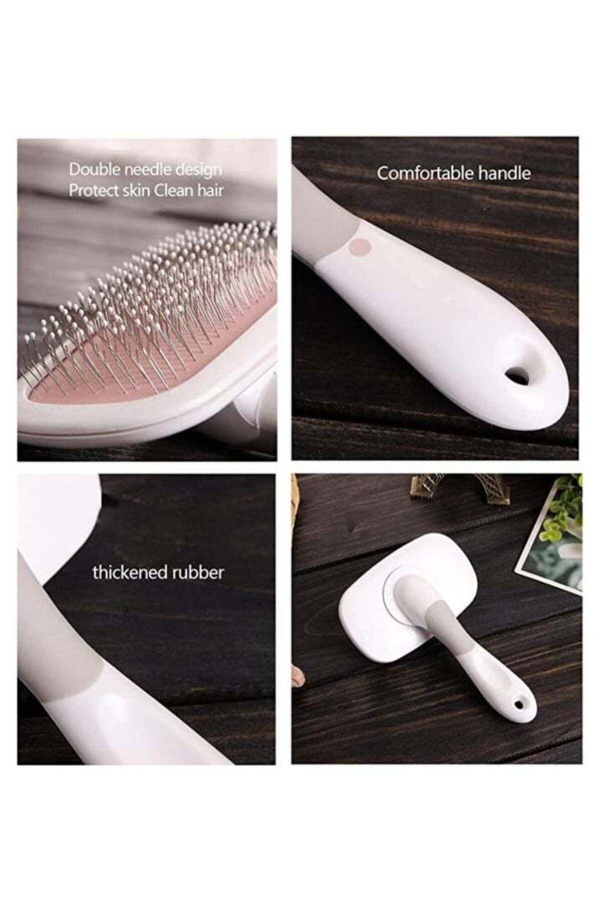 COOYA-Pet Deshedding Tool,360°Rotatable,with Convex Point,Comfort Grip and Thumb Rest,Provide Massage 2