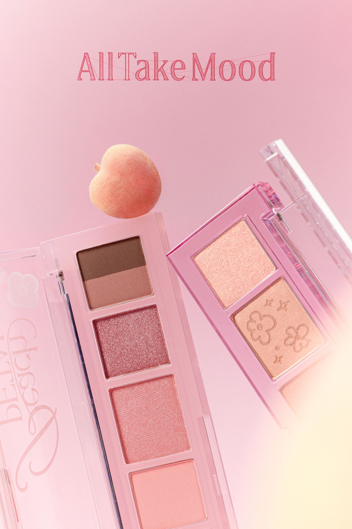 PERIPERA-Matte, Shimmer, Glitter Intense Pigmented Shadow Palette All Take Mood Palette 007 Lets Go See Peach 7