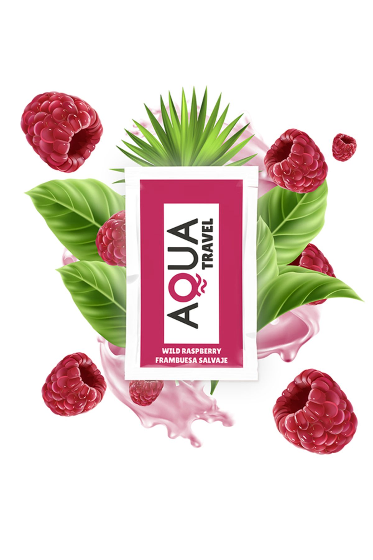 AQUA TRAVEL-- water-based lubricant with raspberry flavor 6 ml 1