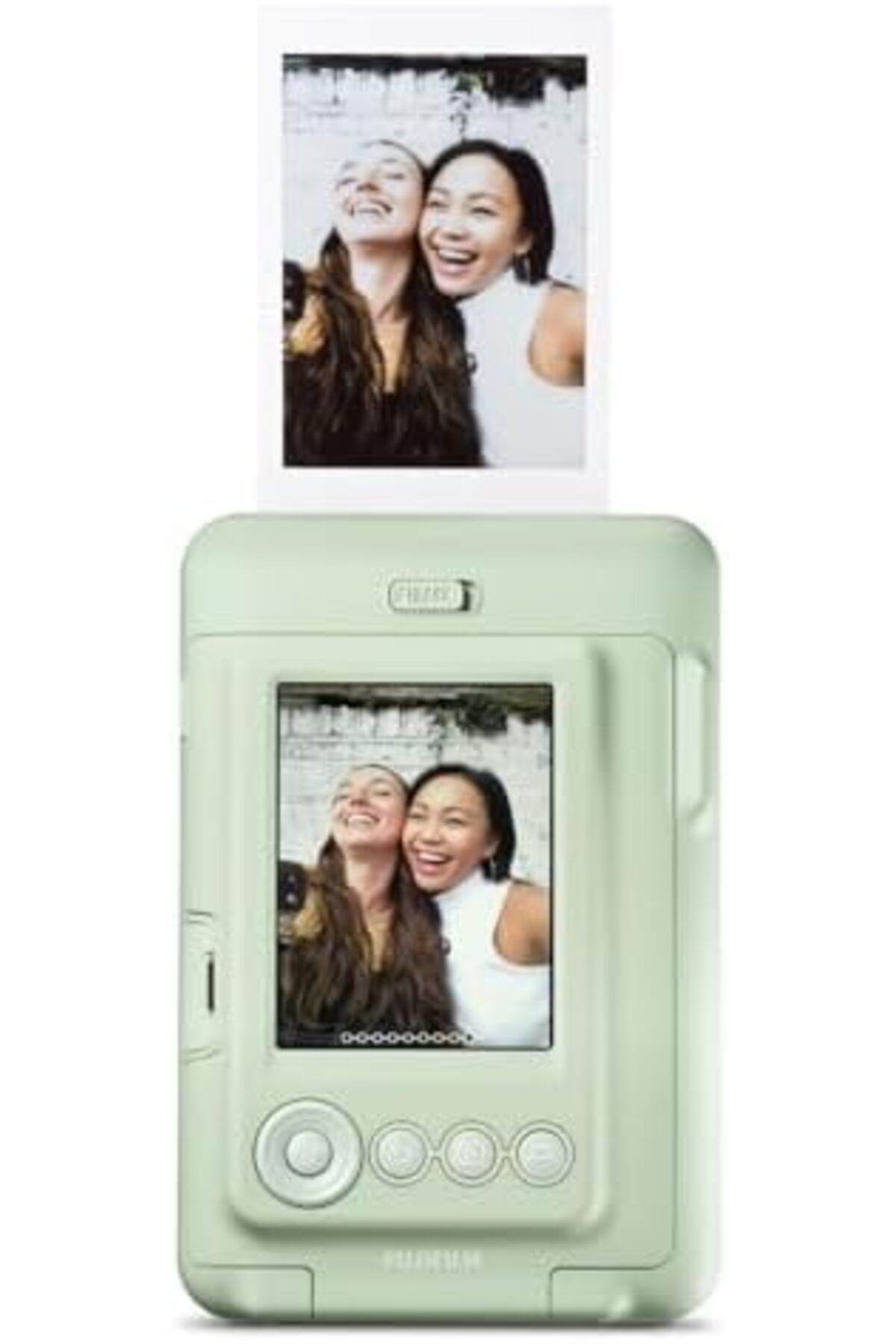 Instax-كاميرا Mini LiPlay Hybrid الفورية مع شاشة عرض LCD خلفية مقاس 2.7 بوصة وفتحة بطاقة Micro SD، 4