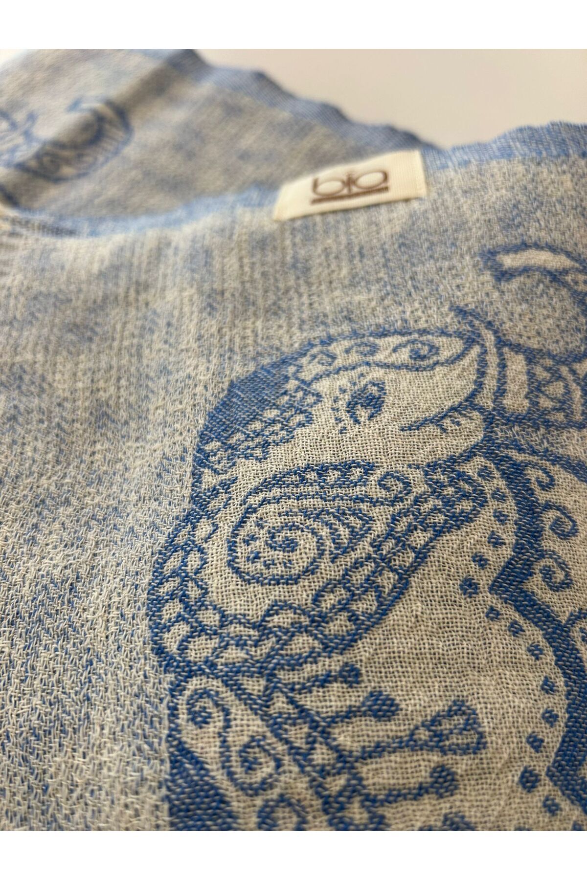 bia collectıon FİL DESEN PEŞTEMAL %100 Organik Pamuk Doğal Boyalı El Yapımı Peştemal 100*180 cm