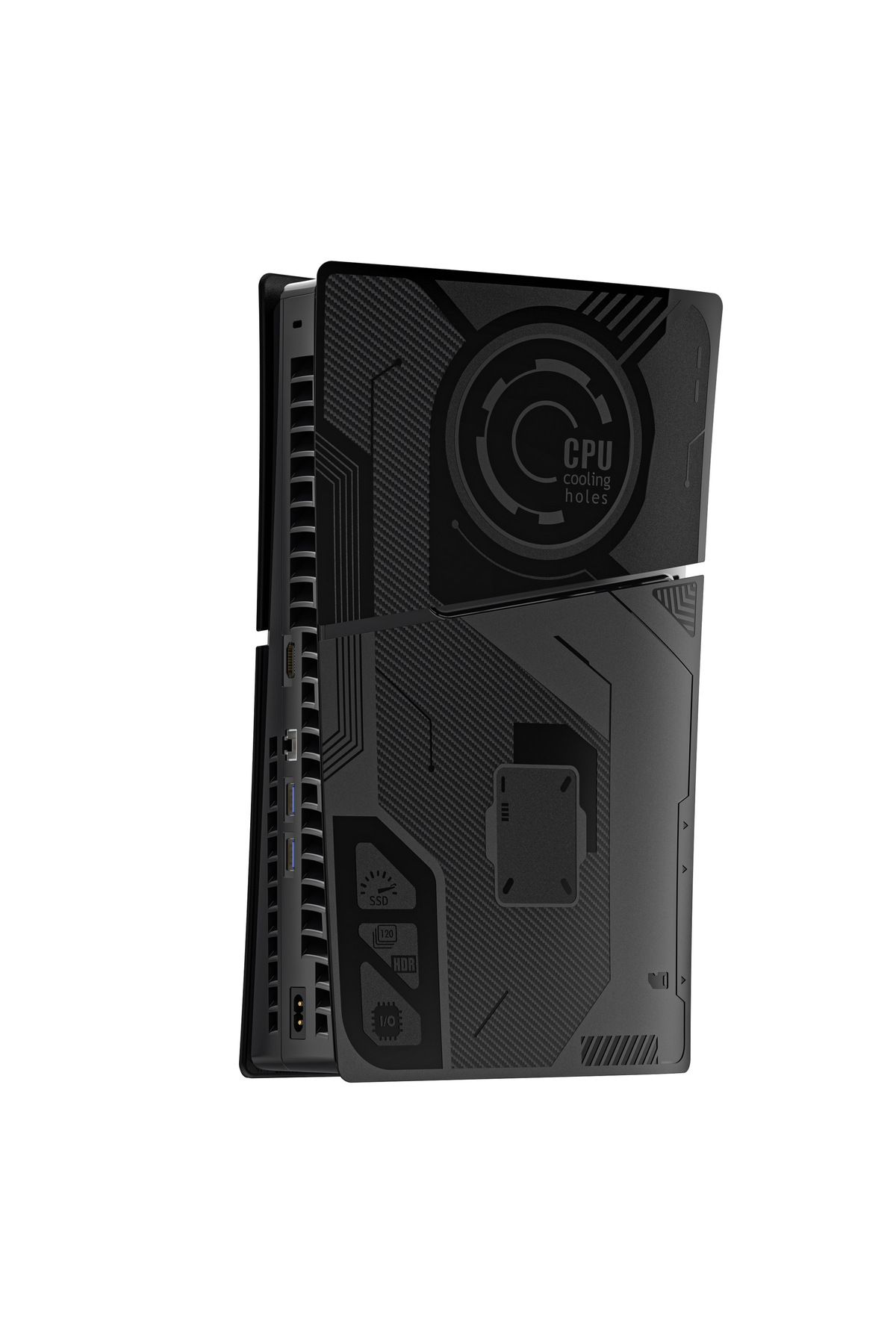 FlashHawk-Replacement Shell Case for PS5 Slim (Disc Edition/Digital Edition) - Lightweight Durable PC Material 3