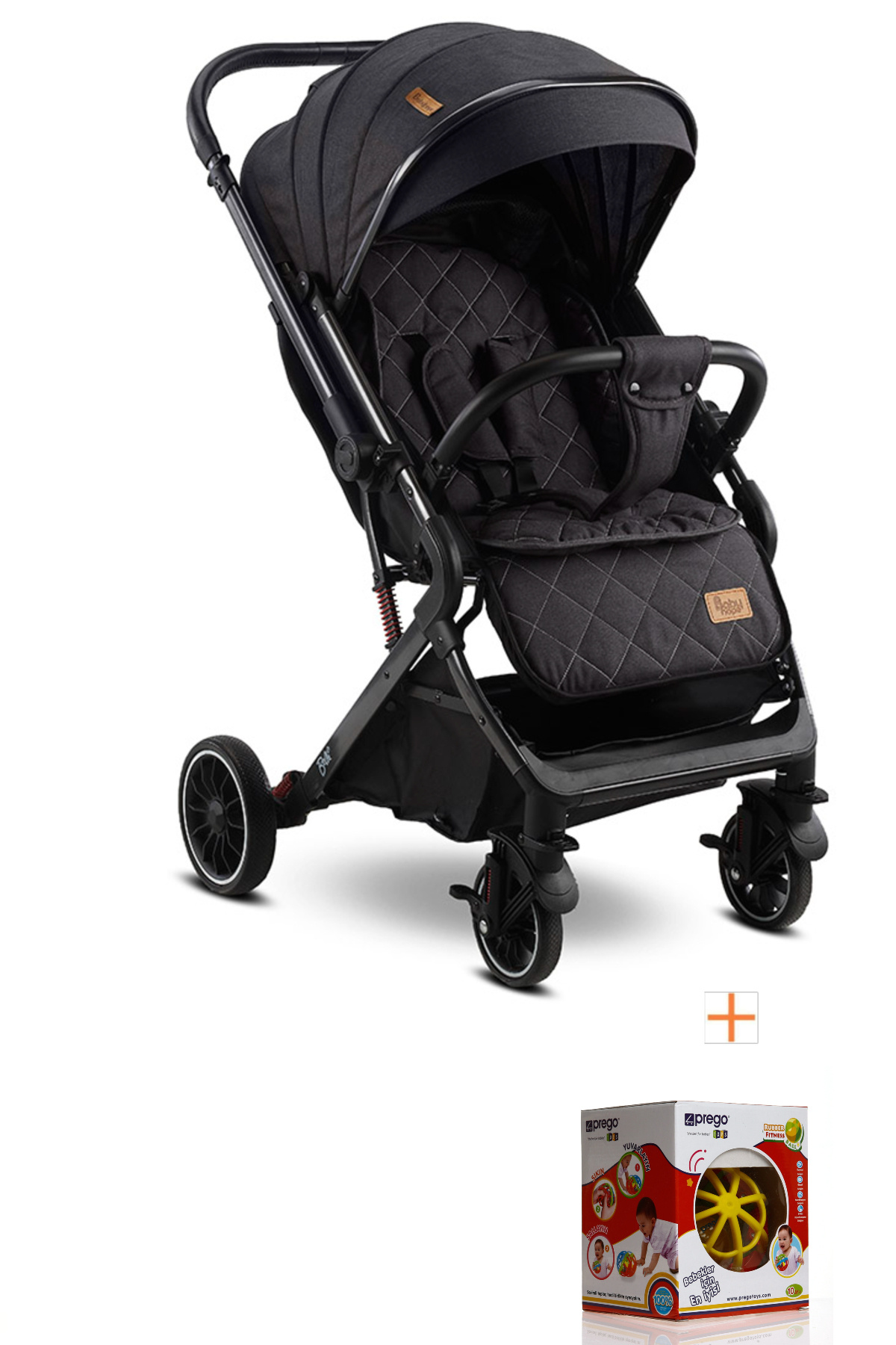 BabyHope Çift Yönlü Kabin Boy Bebek Arabası + Sineklik+ Yağmurluk+ Oyuncak