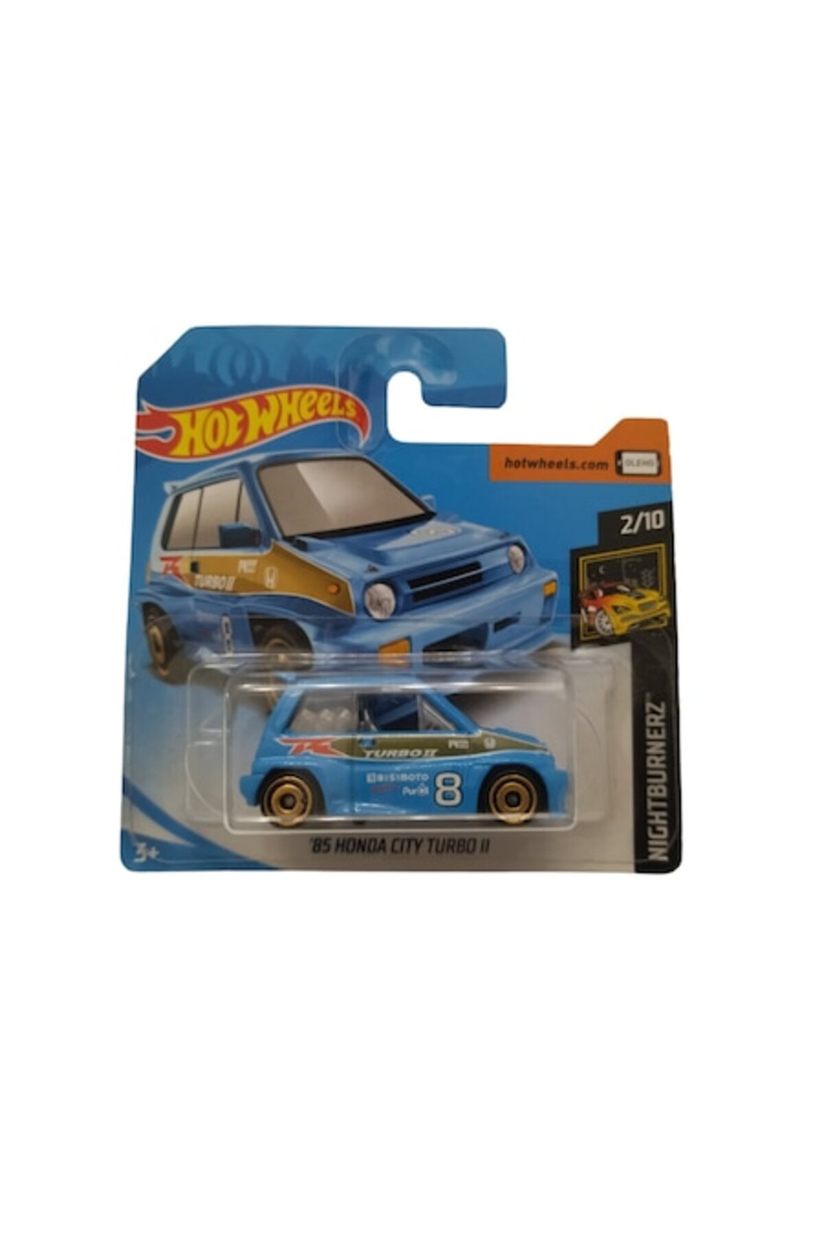 Masinuta Metalica Hot Wheels, 85 Honda CITY TURBO II, Colectia Nightburnerz - Editia 2019, Albastru,