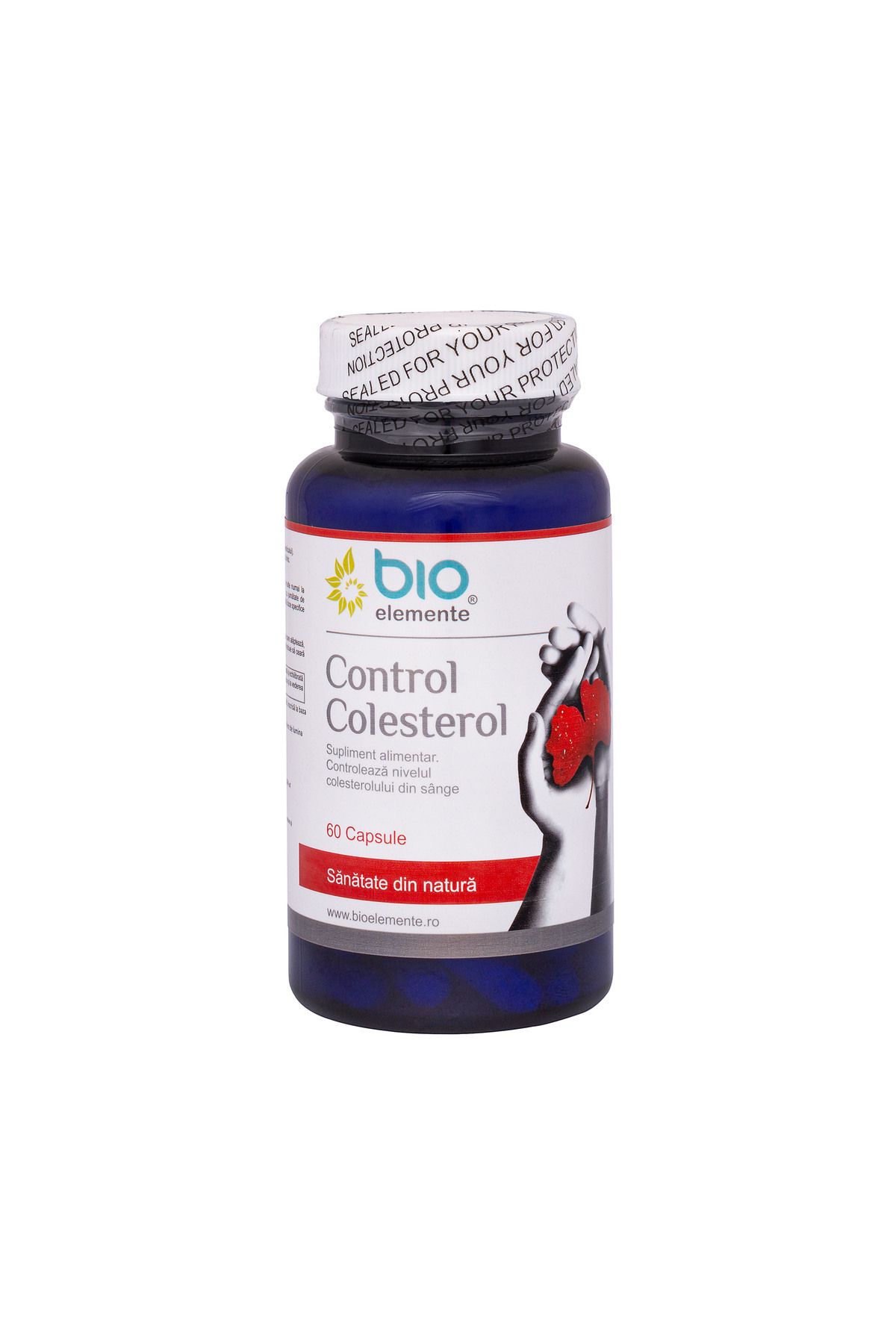 Bio Elemente Control , Supliment Pentru Reglarea Colesterolului Si Trigliceridelor, 60 Capsule - One Size