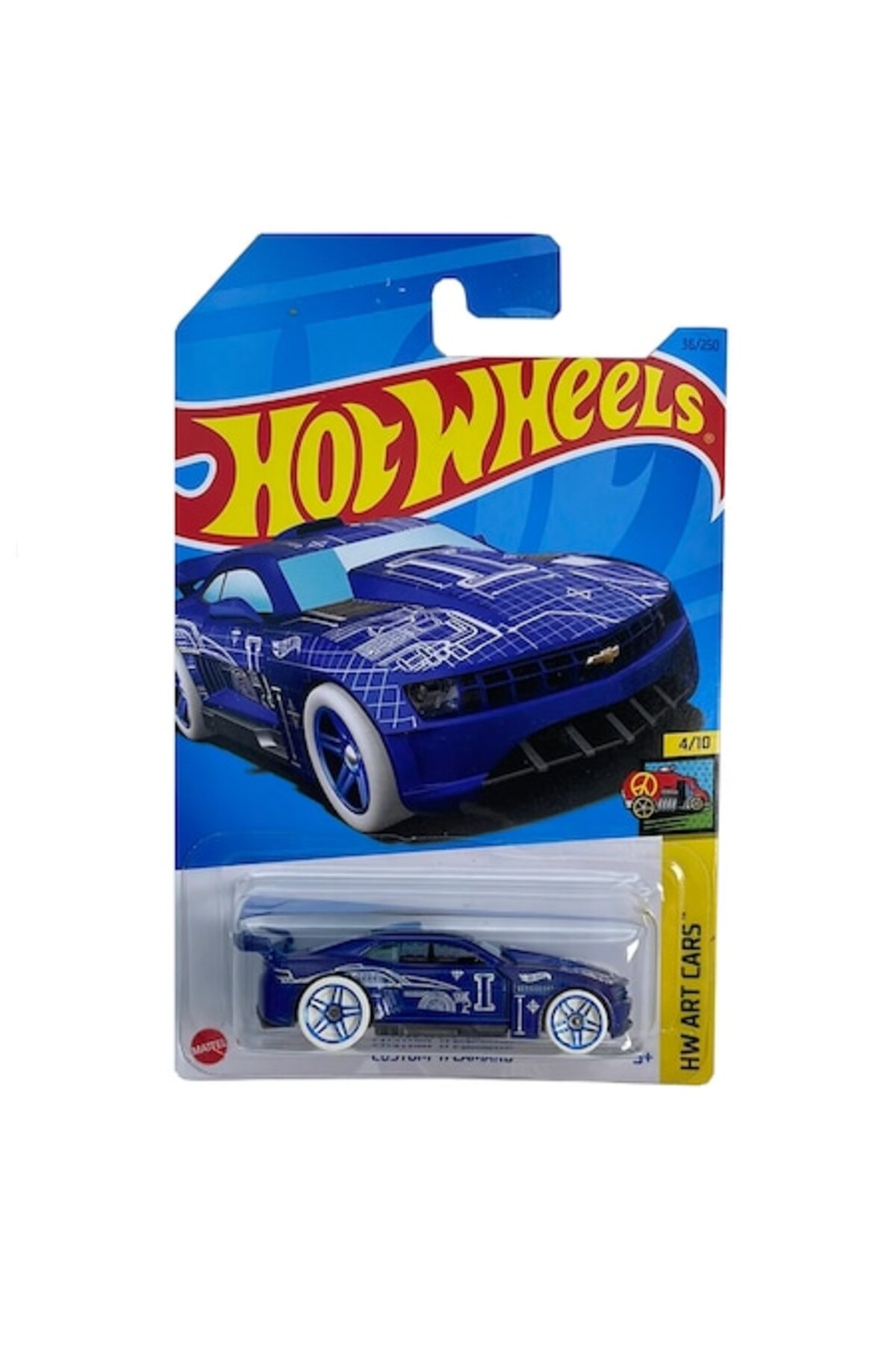Masinuta Metalica Hot Wheels, Custom 11' Camaro, Albastru, 1:64