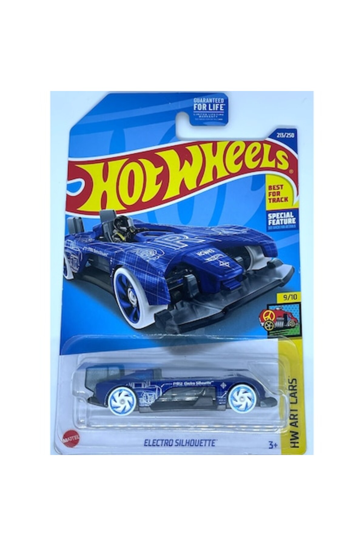 Masinuta metalica Hot Wheels, Electro Silhouette, Colectia 2022, 1:64, Albastru