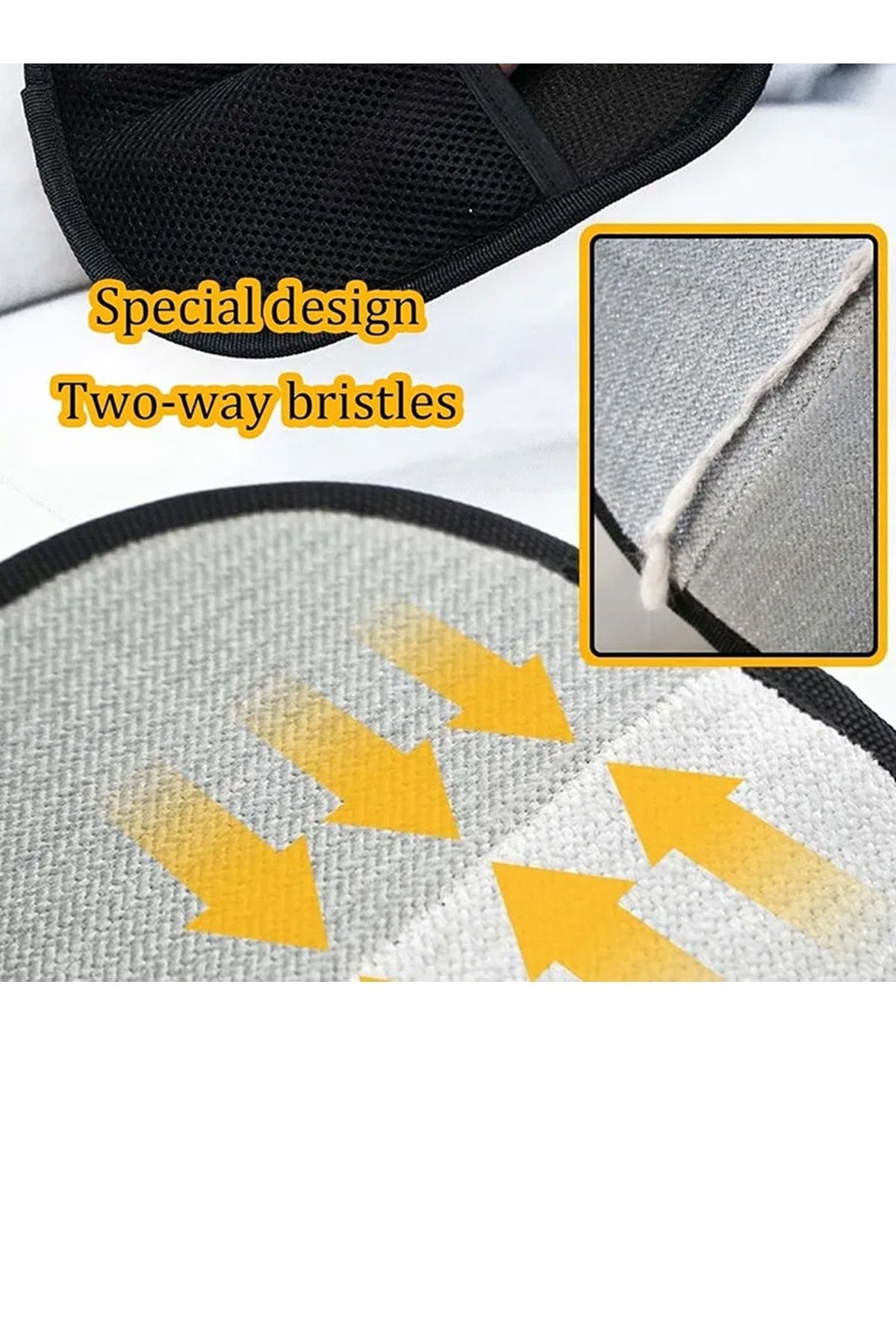 AYGÖREN HOME-Double Sided Static Cat Dog Hair Collector Lint Cleaning Glove Clothes Carpet Lint Remover XL Size 4