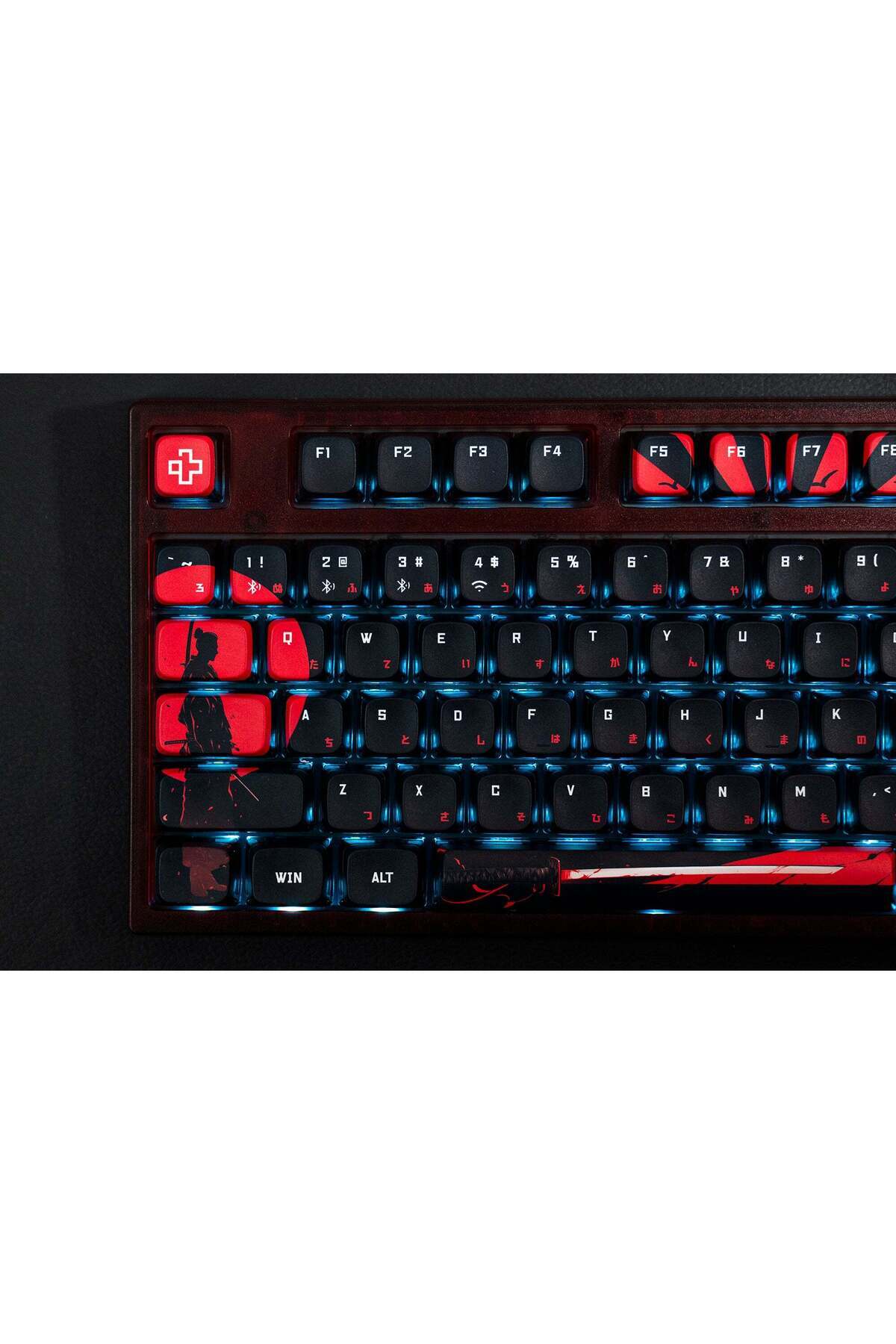 QwertyKey-75 Samurai Bluetooth Wireless Hotswap Rgb Via/qmk Gaming Mechanical Keyboard Linear Switch Prelubed 6