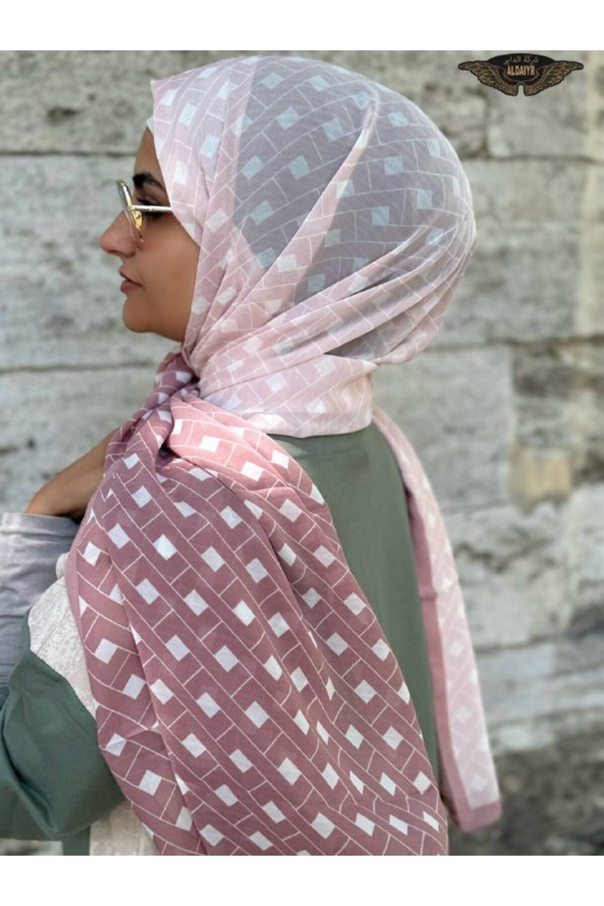 ALDAİR-Shawl Chiffon Pattern Double Color 3