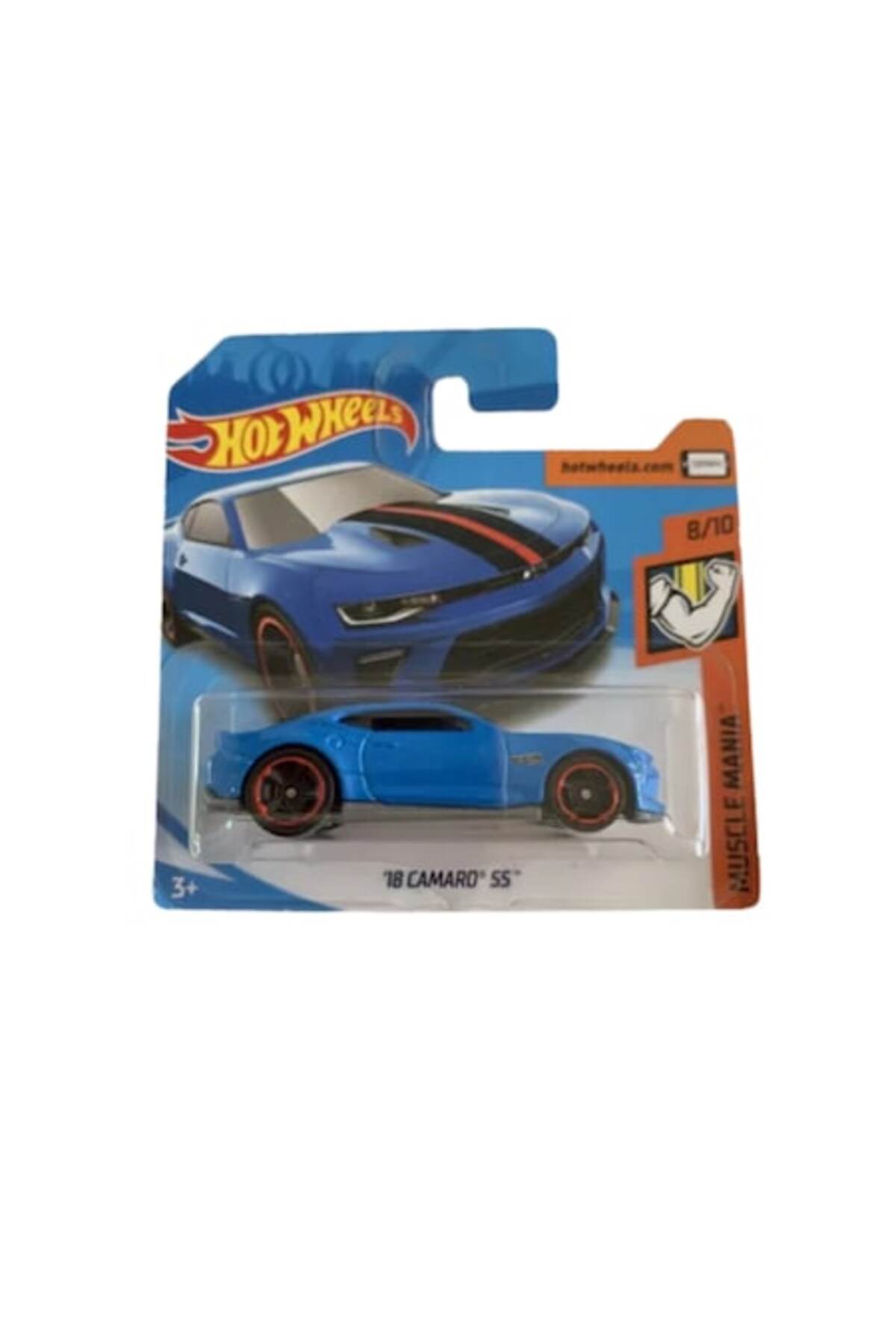 Masinuta metalica Hot Wheels, '18 Camaro SS, 1:64, Colectia 2018, 1:64 Albastru
