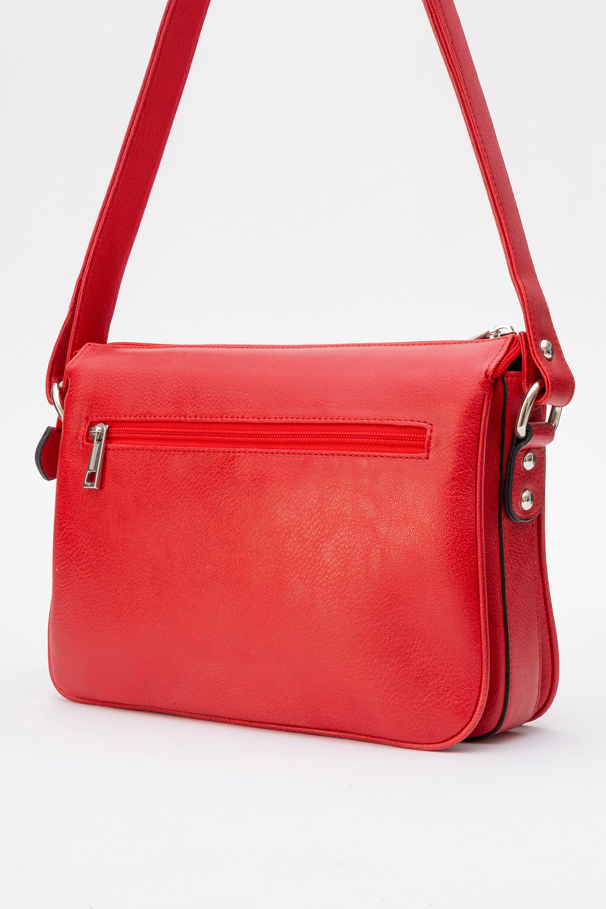 【美品】CITY Shoulder Bag (red) METROCITY ショルダーバッグ バッグ 「メトロシティ」牛革