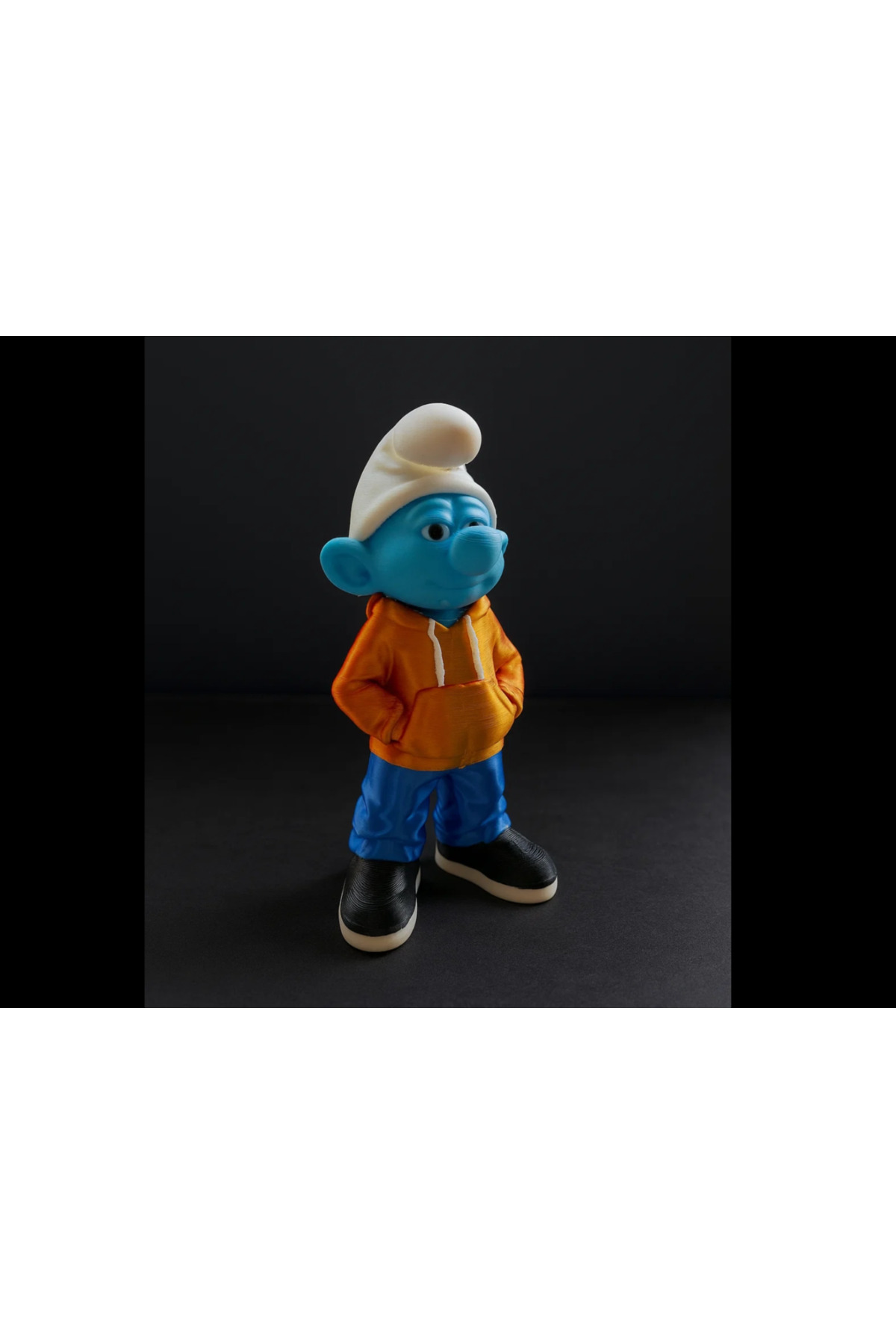 شخصية السنافر الحضرية الحديثة المطبوعة ثلاثية الأبعاد - تمثال بطابع المدينة