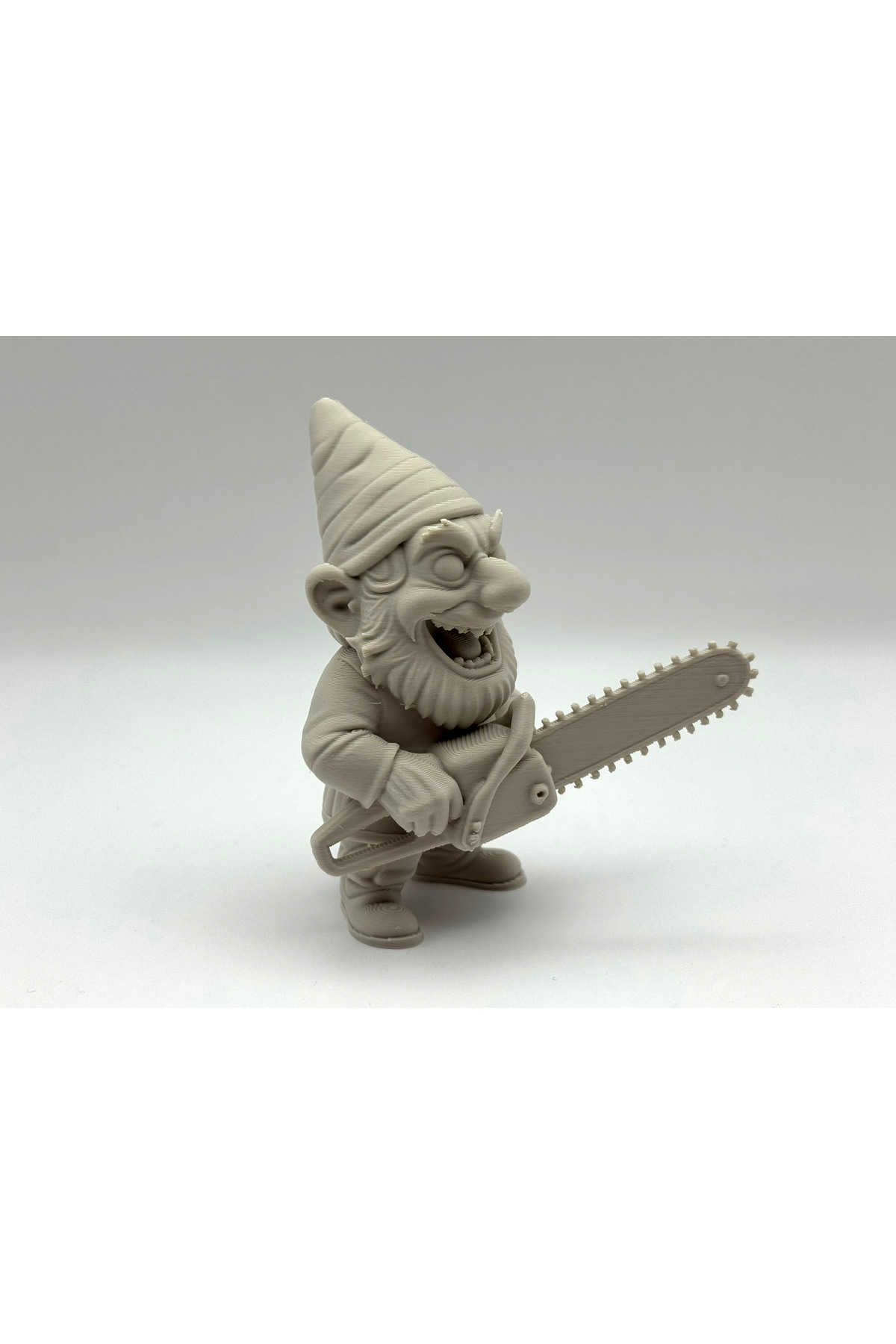 Rebel Gartenzwerg Figur Crazy Dwarf - Sägezwerg 10 CM